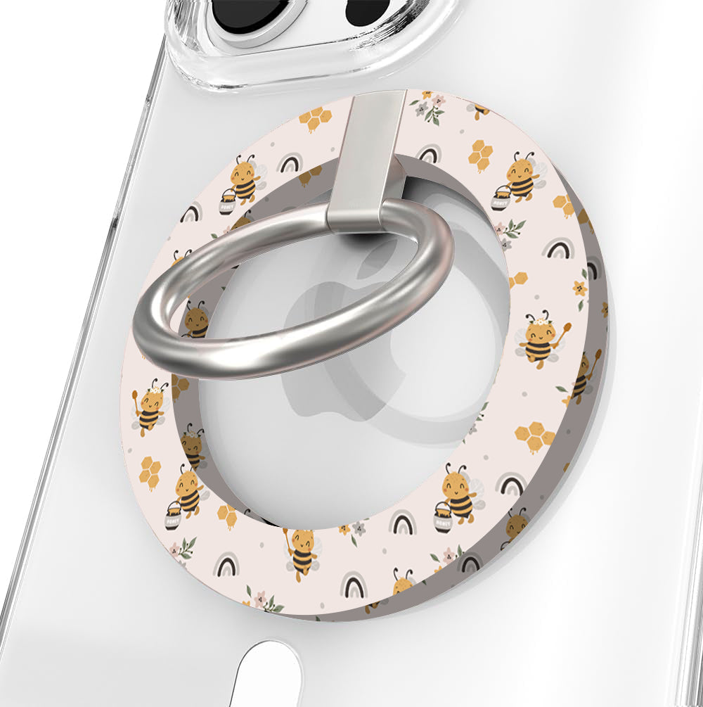 Bee Happy Hold It Fancy MagSafe Grip Ring