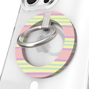Bubble Gum Stripes Hold It Fancy MagSafe Grip Ring