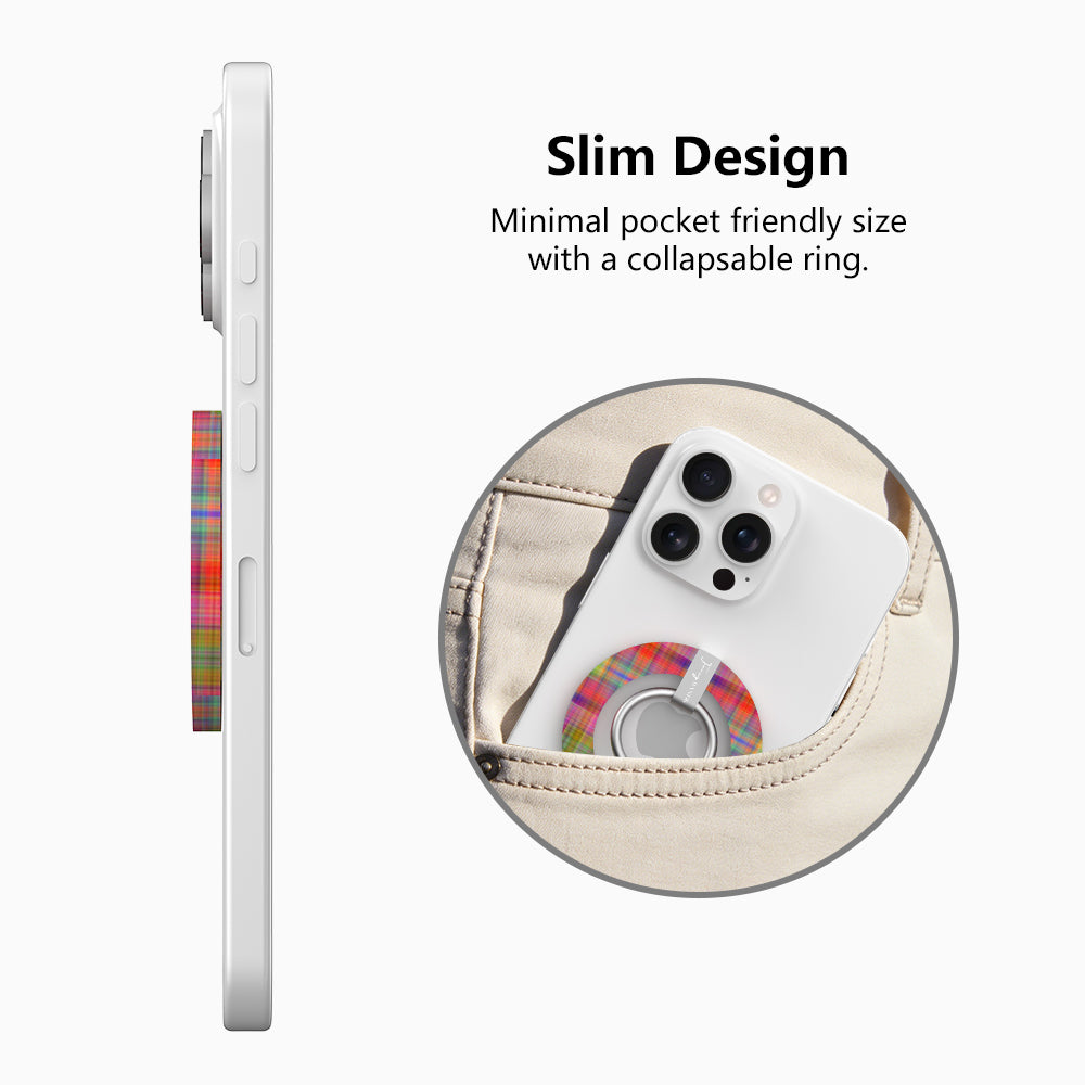 Hazy Tartan Hold It Fancy MagSafe Grip Ring