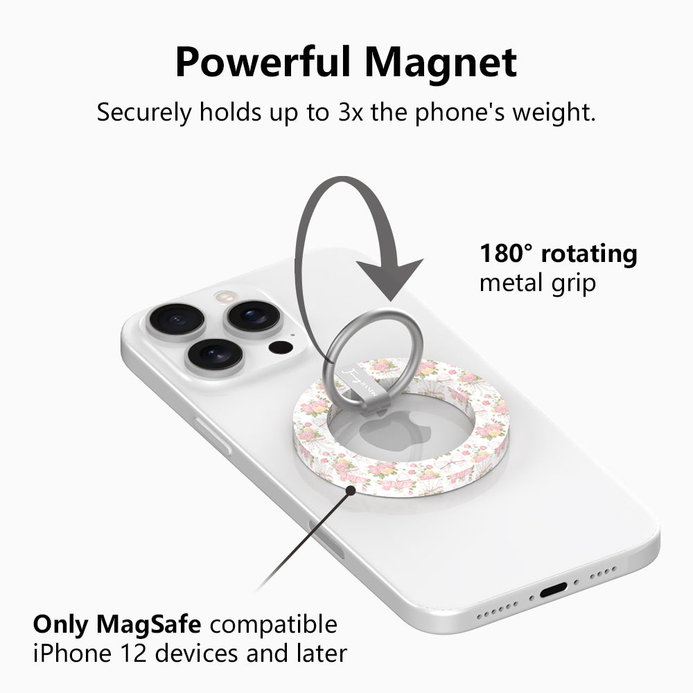 Ribbons & Roses Hold It Fancy MagSafe Grip Ring