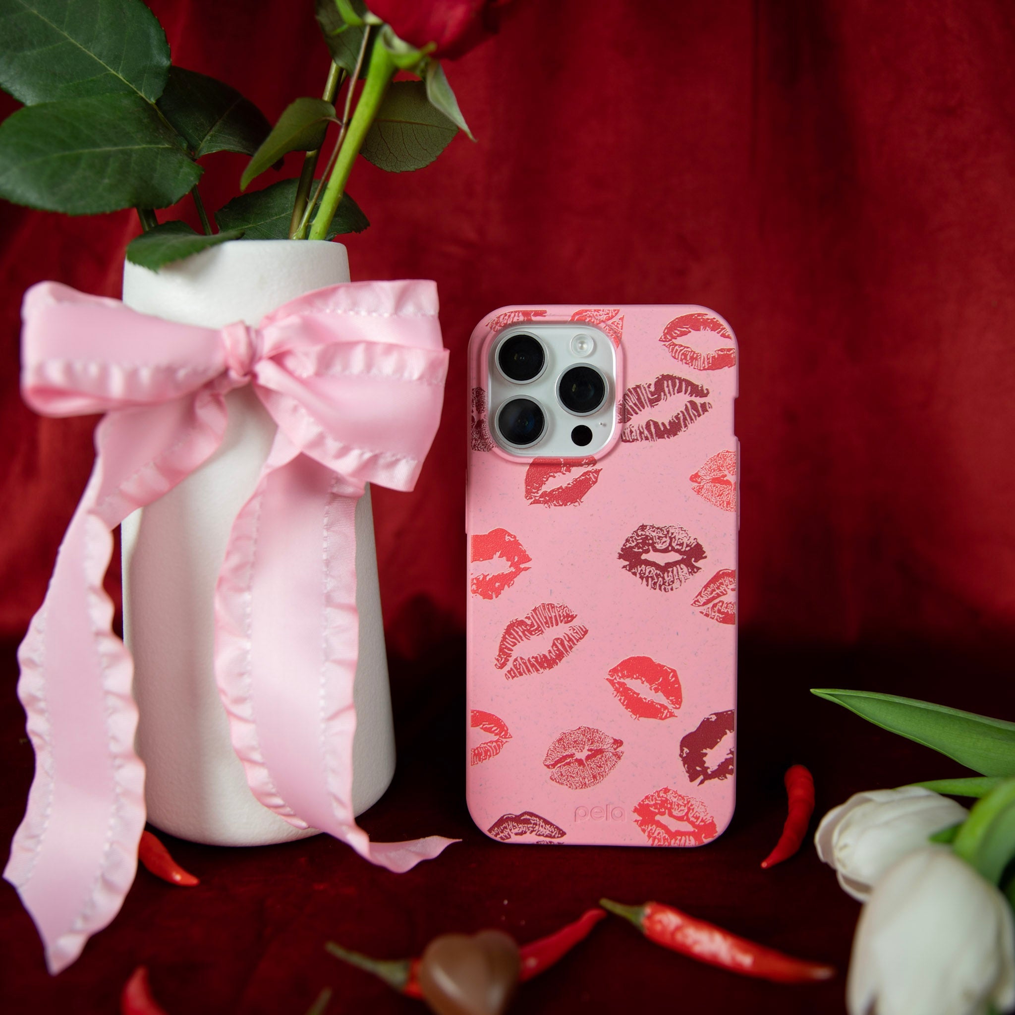 Bubblegum Pink XOXO iPhone 16 Case - Image 2