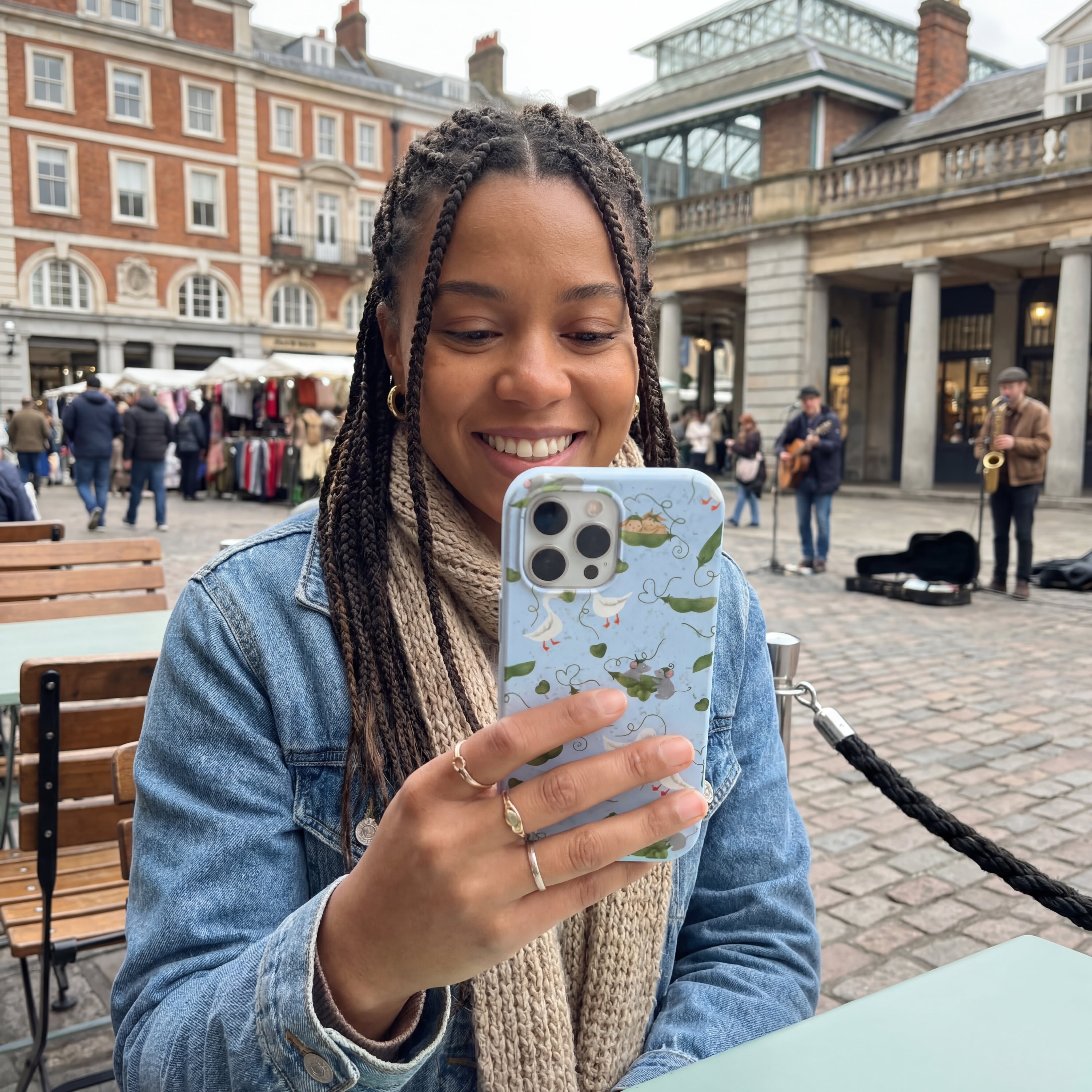 Powder Blue Two Peas in a Pod iPhone 17 Case - Image 2