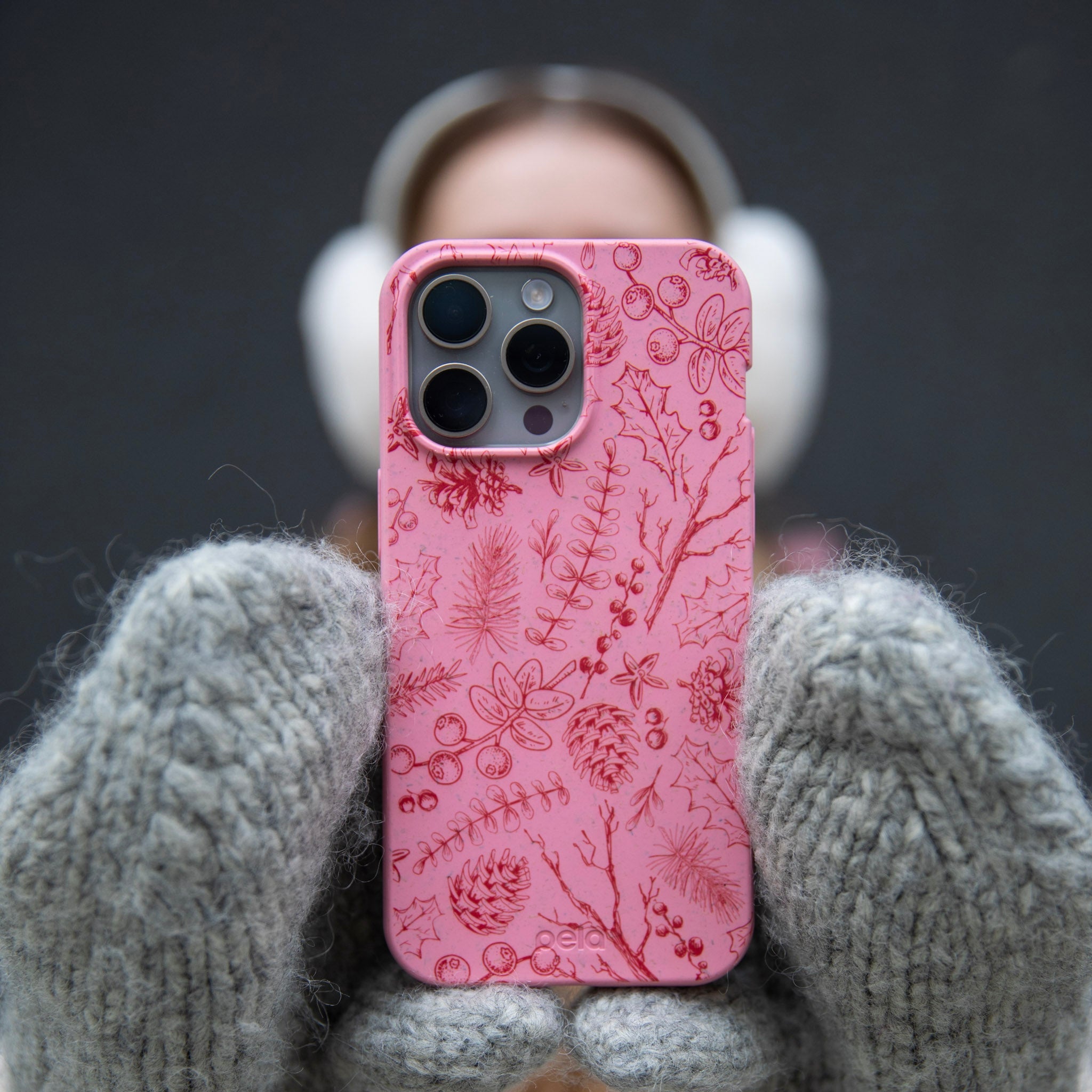 Bubblegum Pink Festive Forest iPhone 16e/17e Case - Image 2