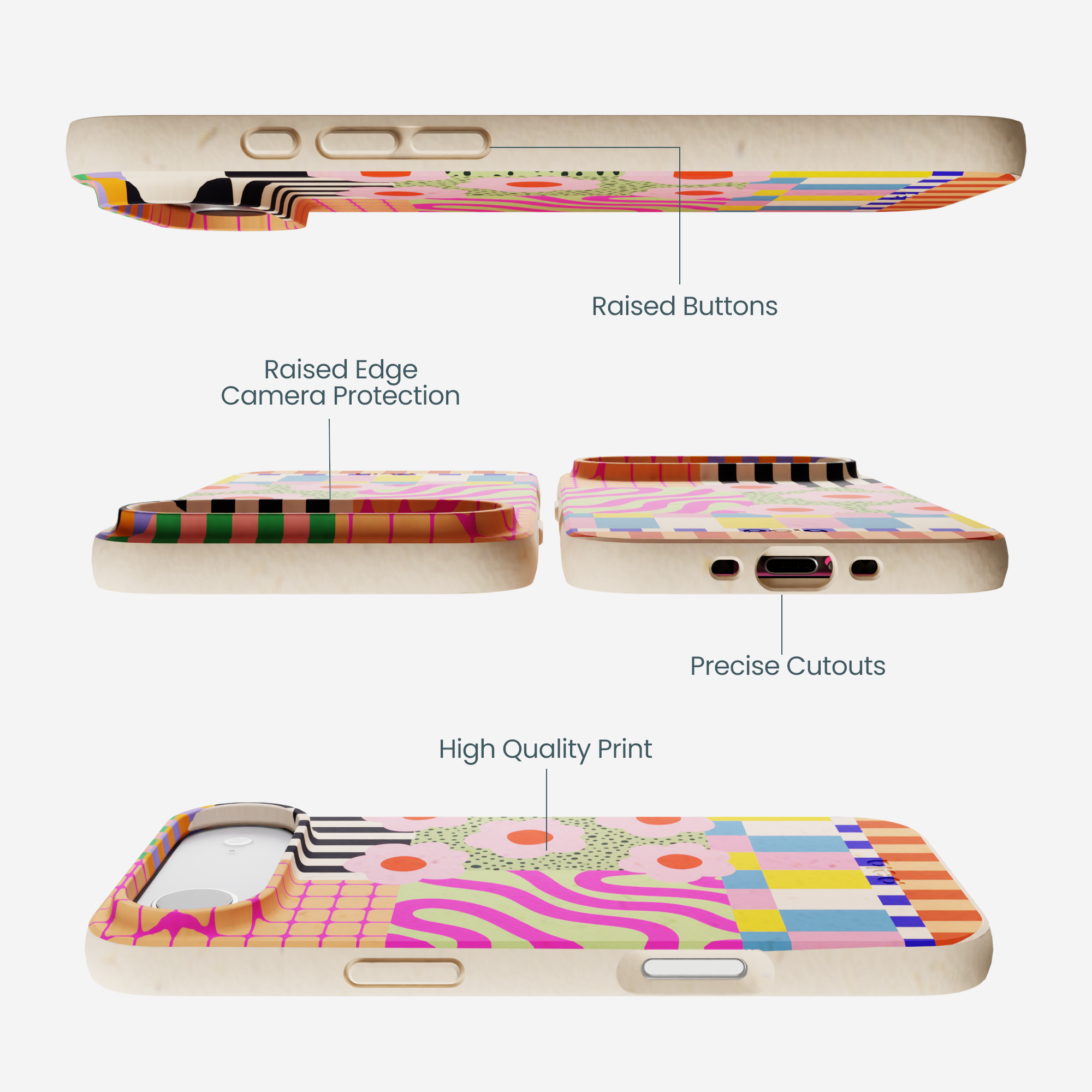 Seashell Abstract Cake iPhone Air Case - Image 3