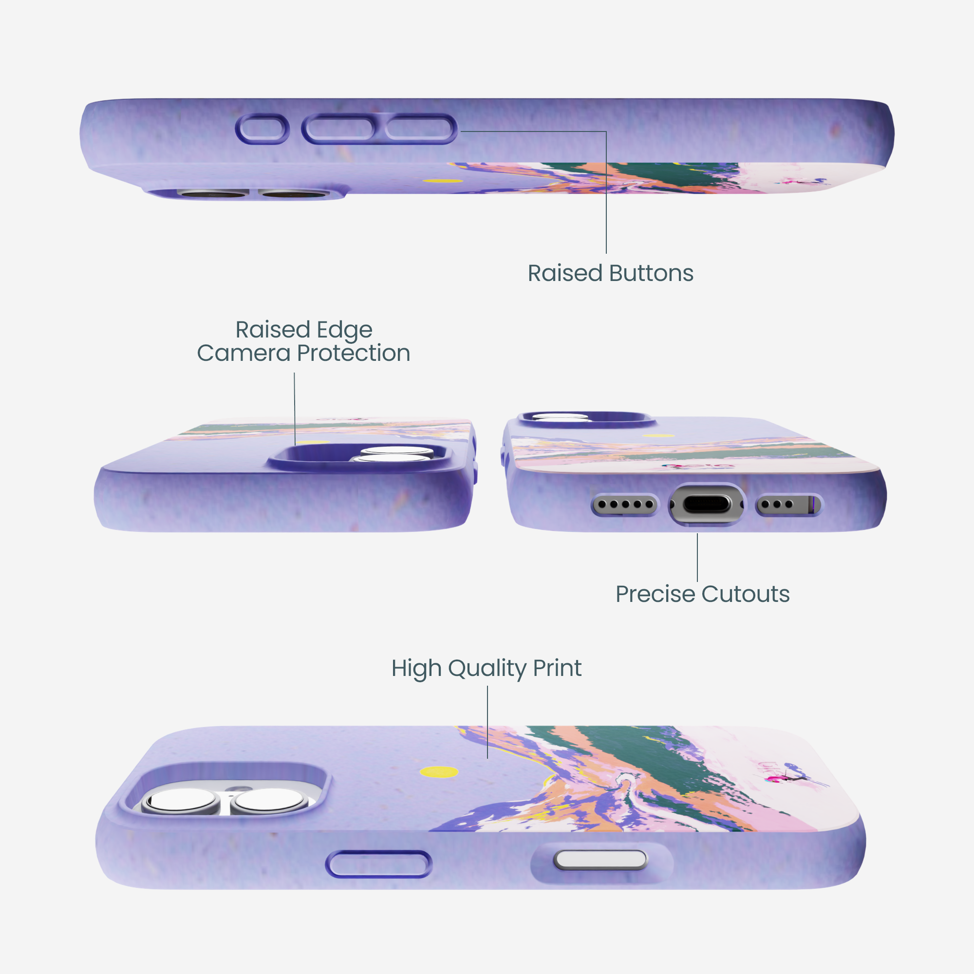 Lavender Alpine Sunset iPhone 17 Case - Image 3
