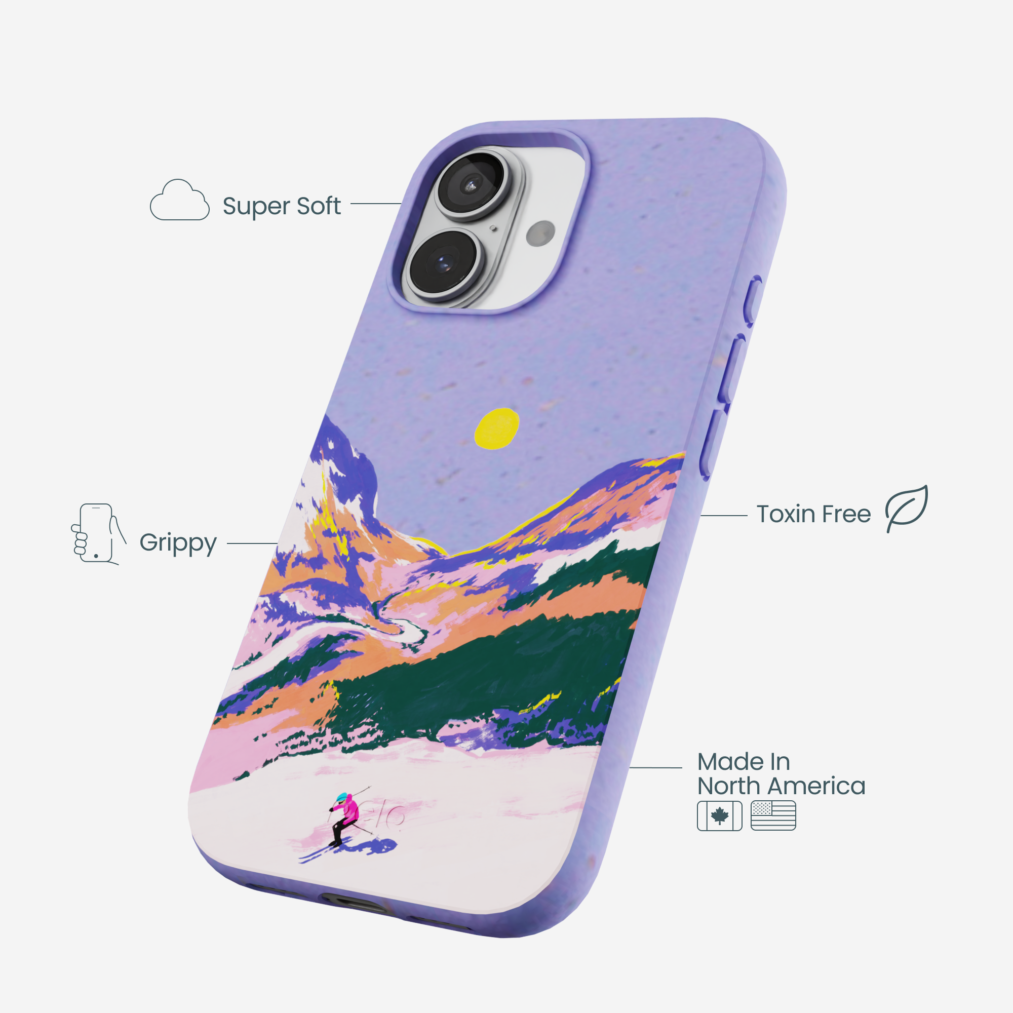 Lavender Alpine Sunset iPhone 17 Case - Image 4