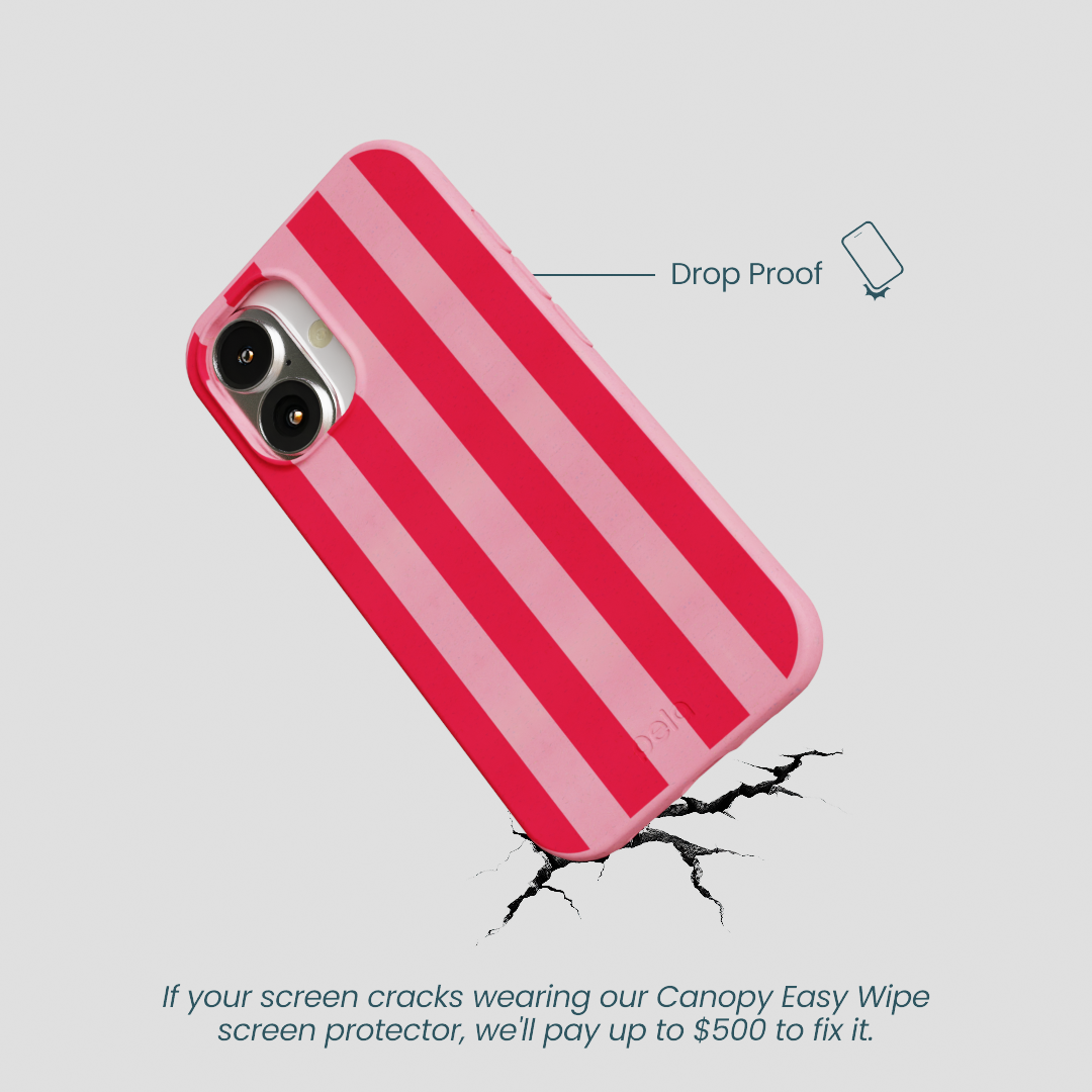 Bubblegum Pink Big Pink Stripes iPhone 16 Case - Image 5