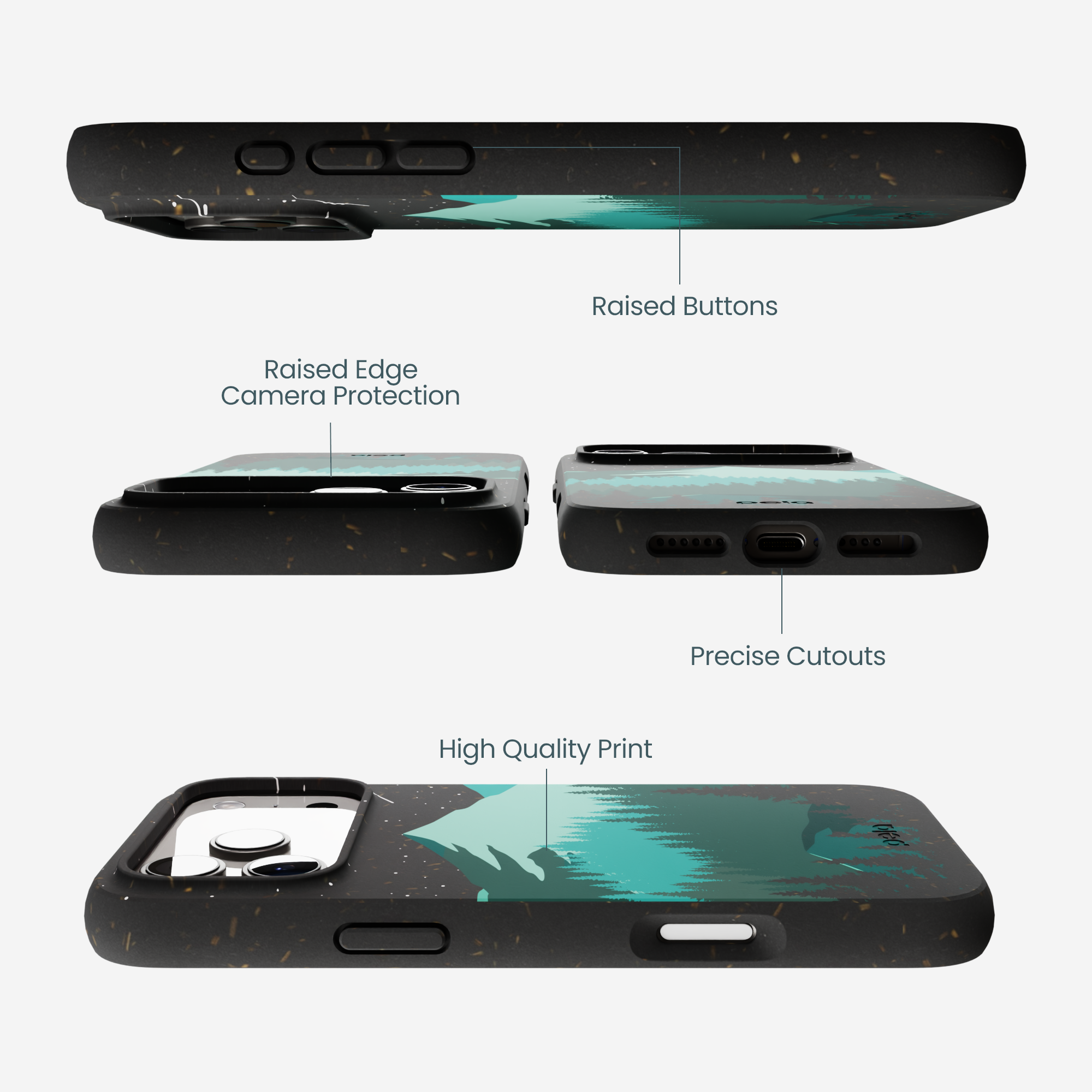Black Boreal iPhone 17 Pro Max Case - Image 3