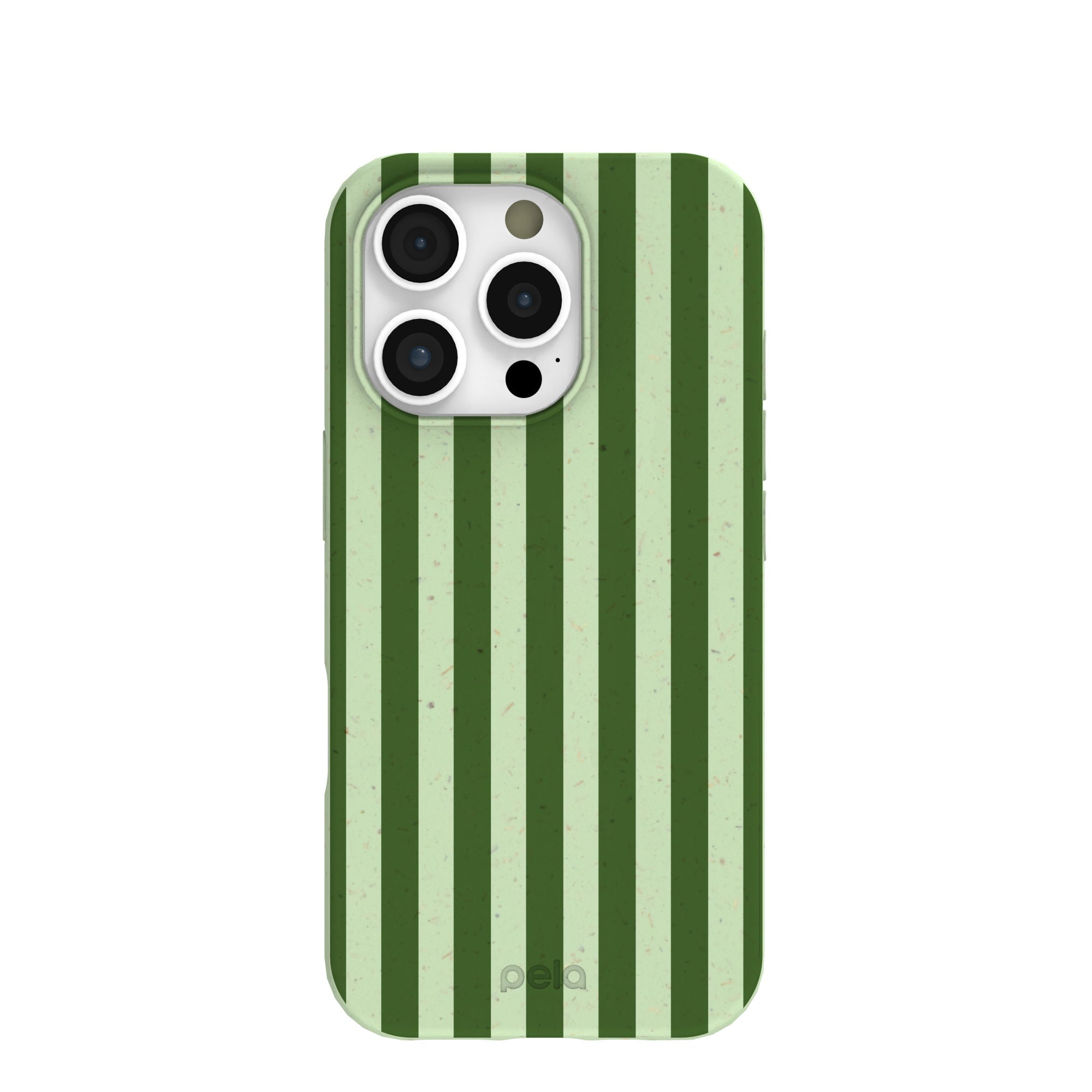 Sage Green Clover Stripes iPhone 16 Pro Case