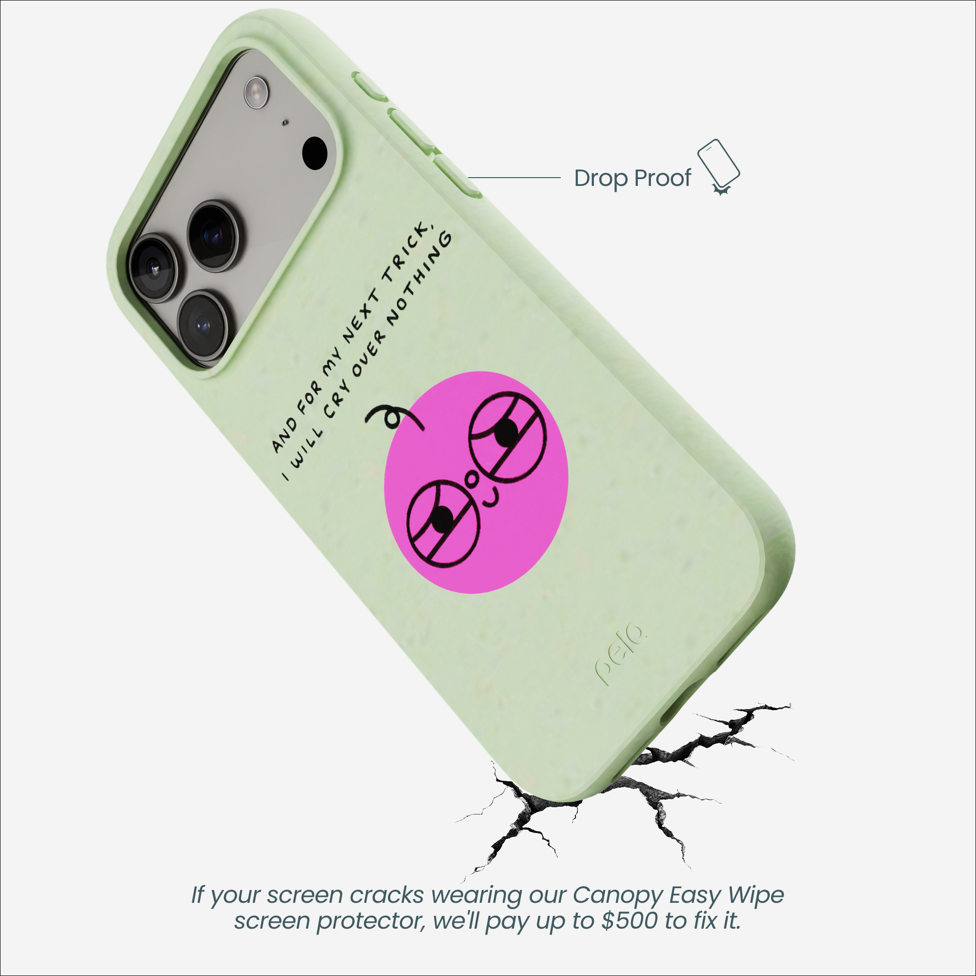 Sage Green Cry iPhone 17 Pro Max Case - Image 5