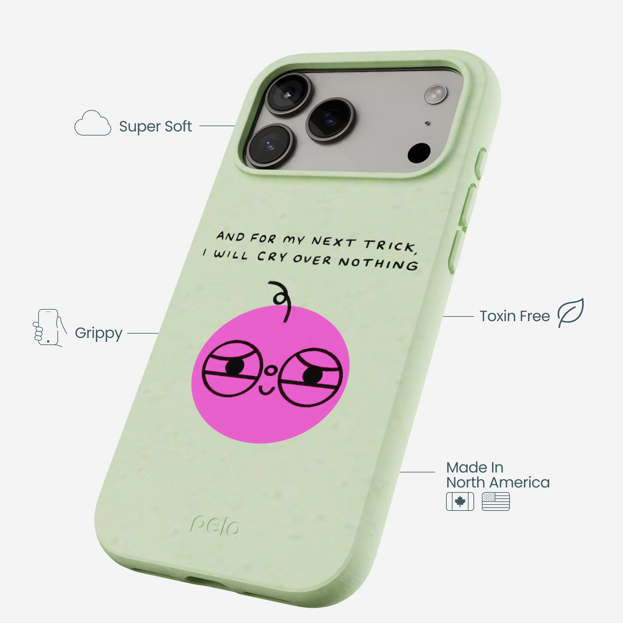Sage Green Cry iPhone 17 Pro Max Case - Image 4