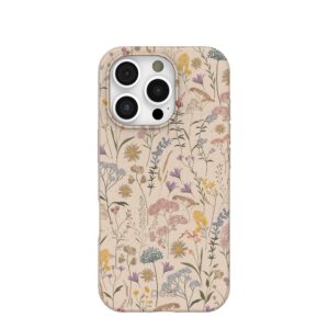 Seashell Dusty Petals iPhone 16 Pro Case