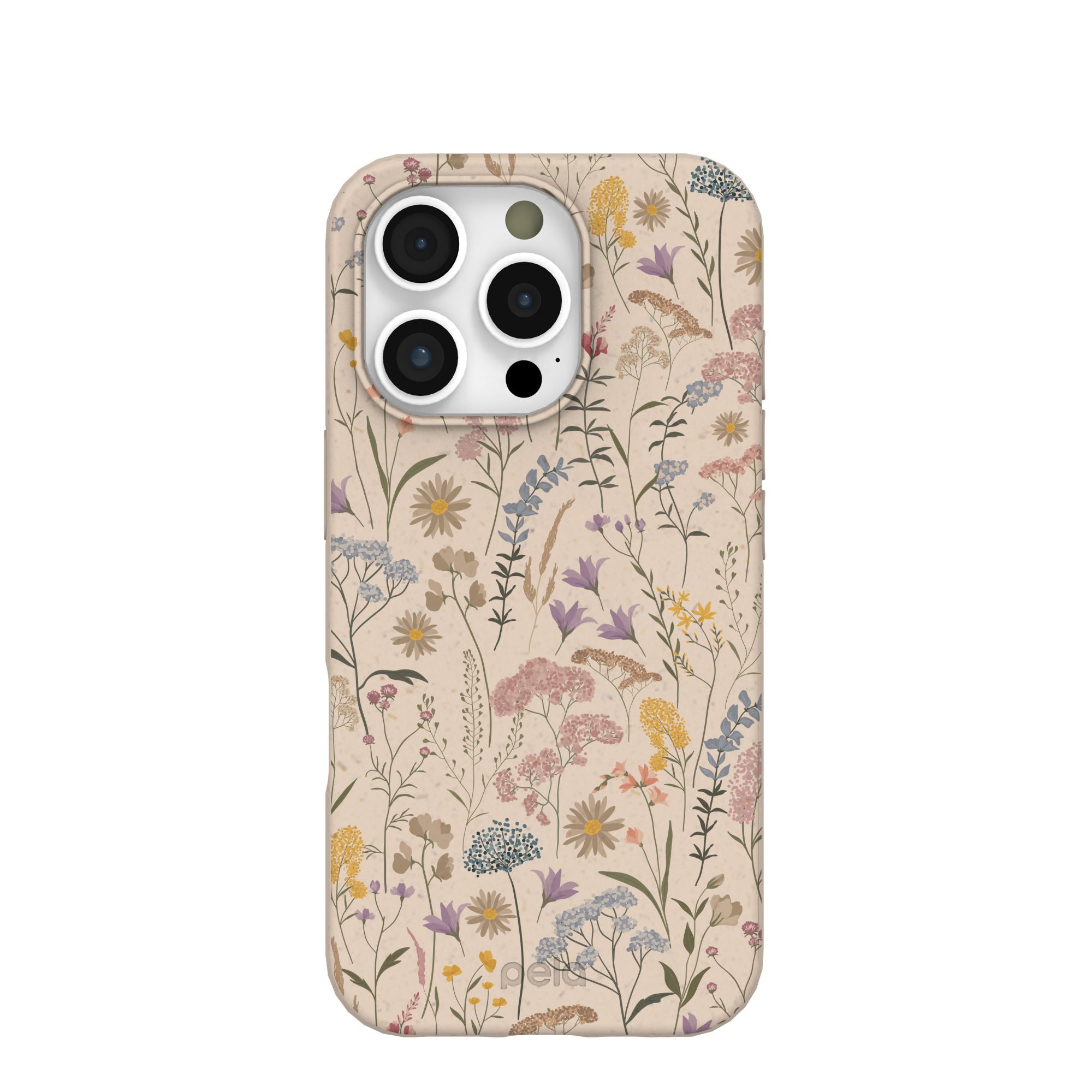 Seashell Dusty Petals iPhone 16 Pro Case