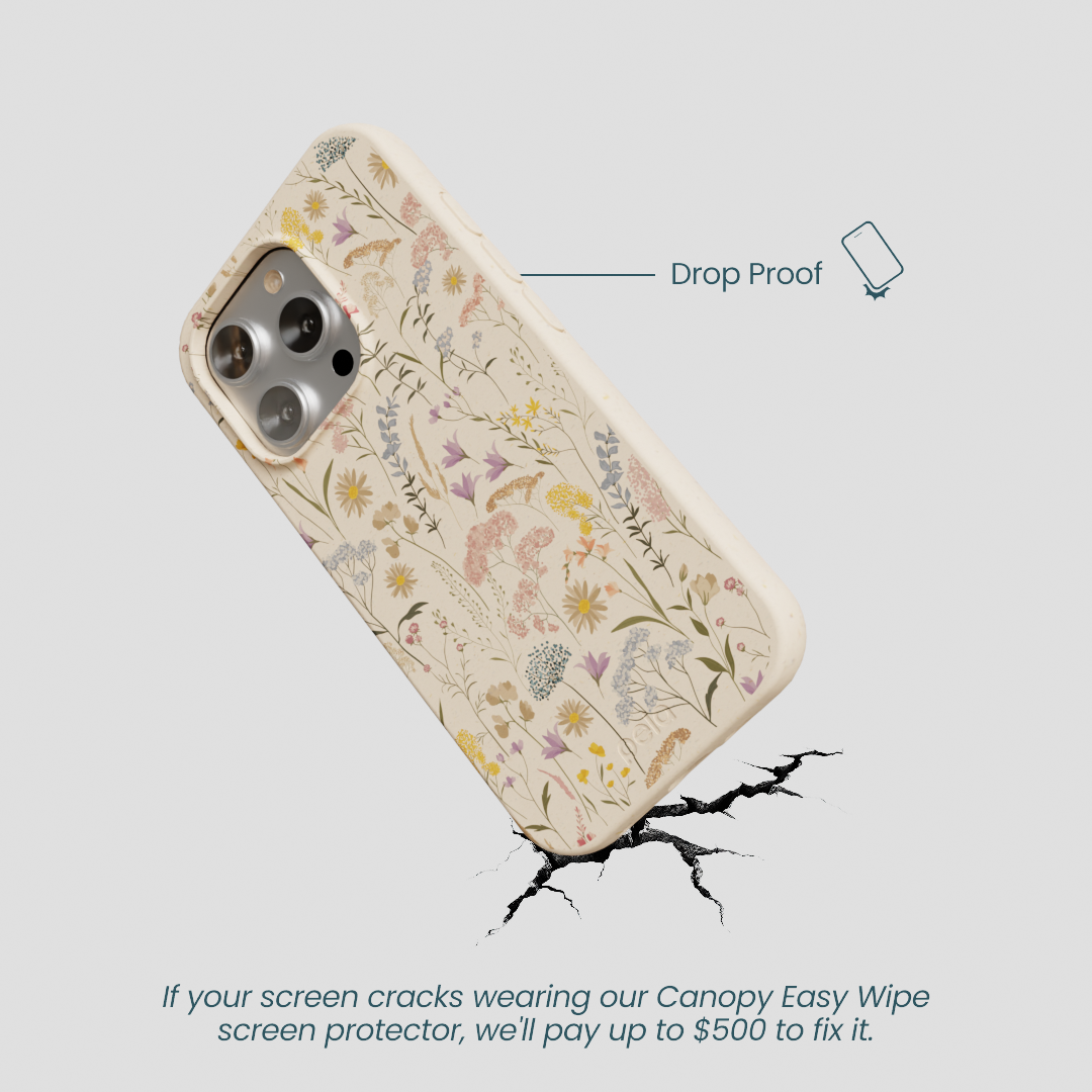 Seashell Dusty Petals iPhone 16 Pro Case - Image 5