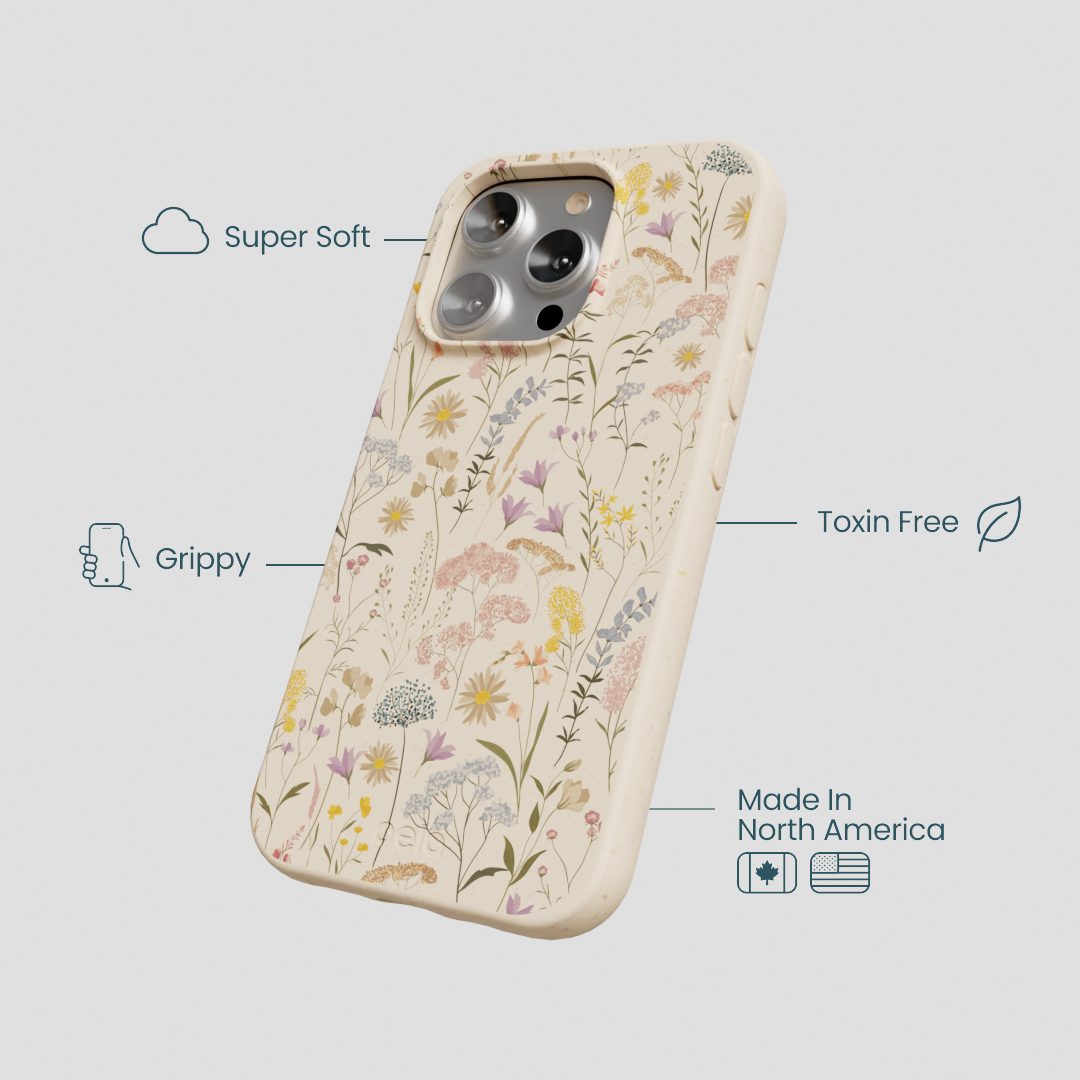 Seashell Dusty Petals iPhone 16 Pro Case - Image 4