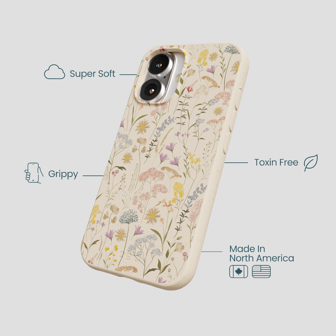 Seashell Dusty Petals iPhone 16 Case - Image 4