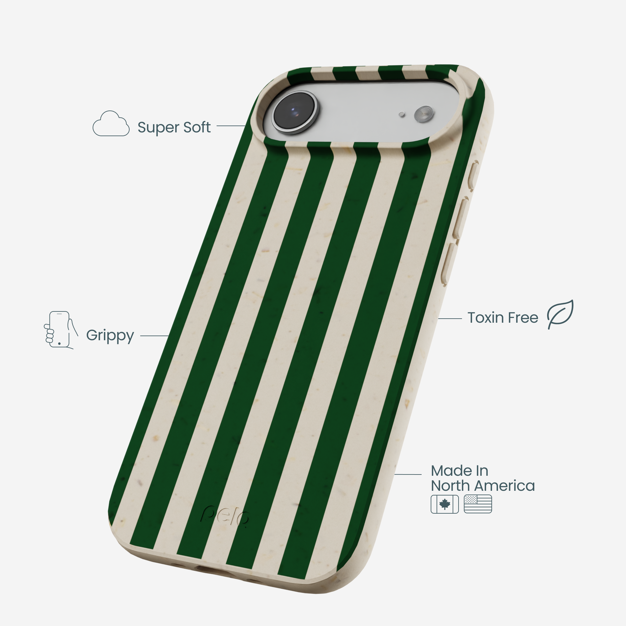 London Fog Evergreen Stripes iPhone Air Case - Image 4