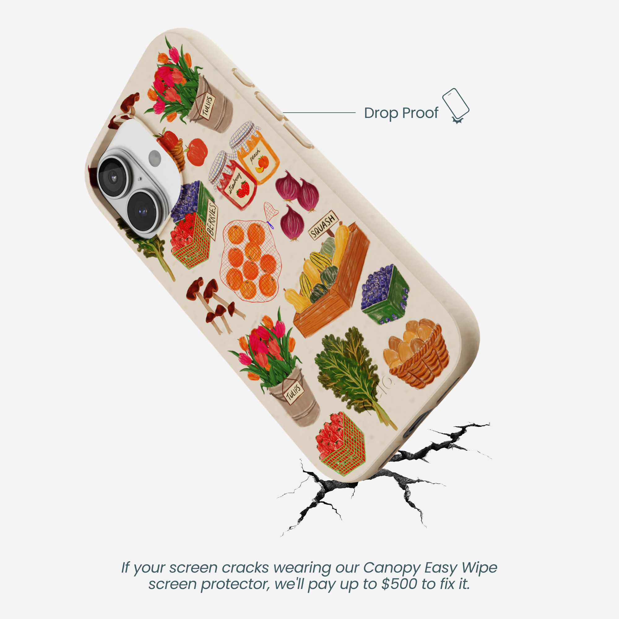 Seashell Farm Market iPhone 17 Case - Image 5