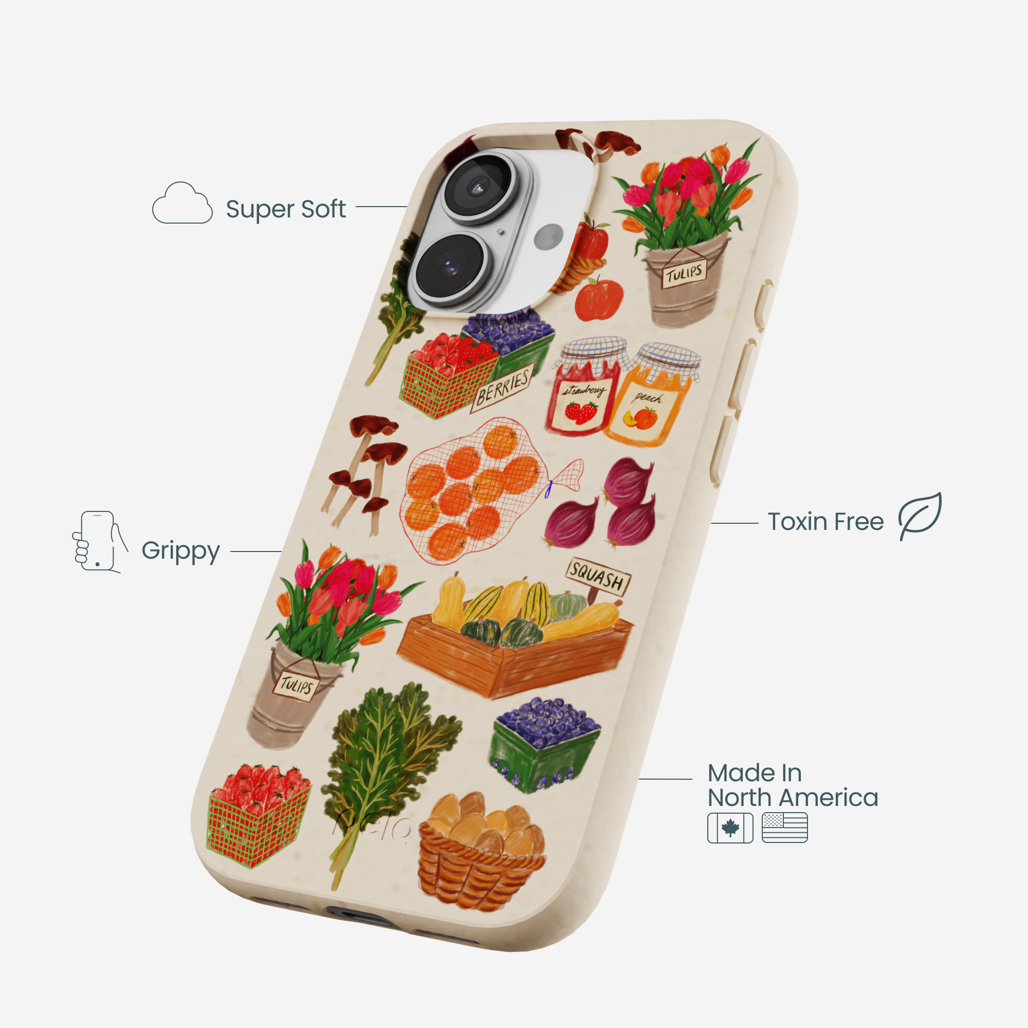 Seashell Farm Market iPhone 17 Case - Image 4