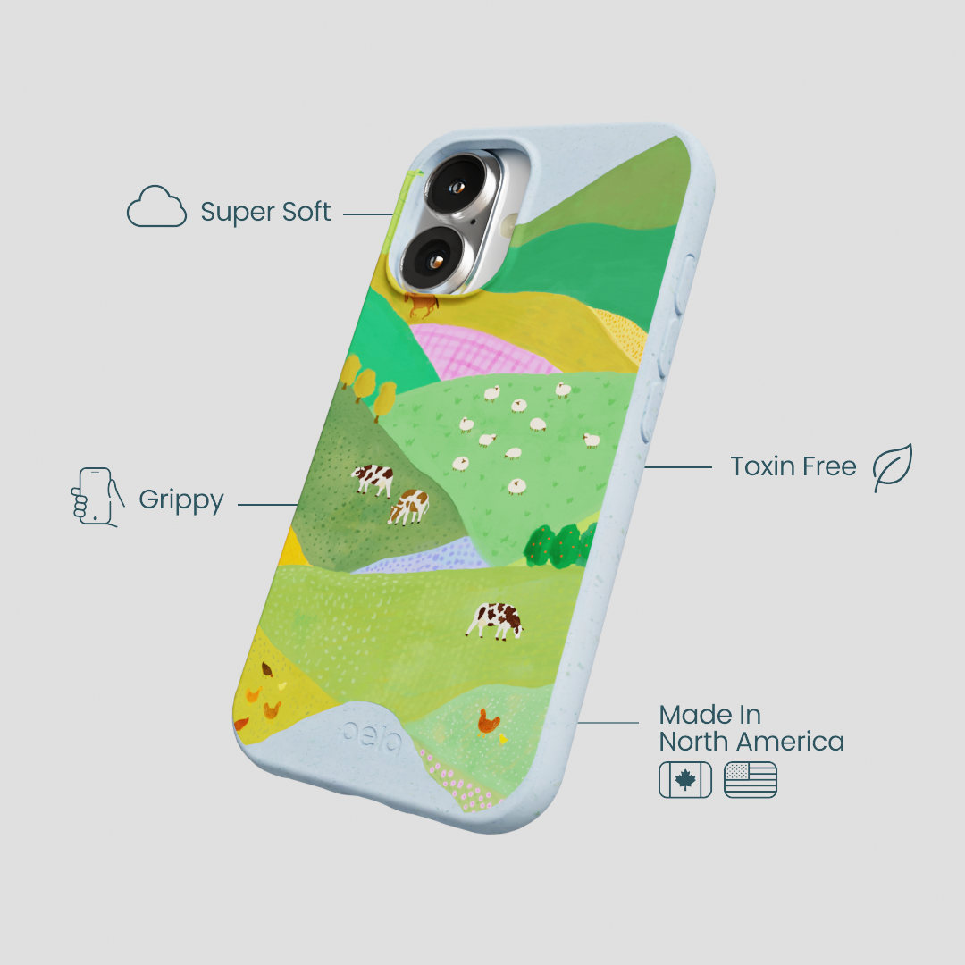 Powder Blue Farm Tales iPhone 16 Case - Image 4