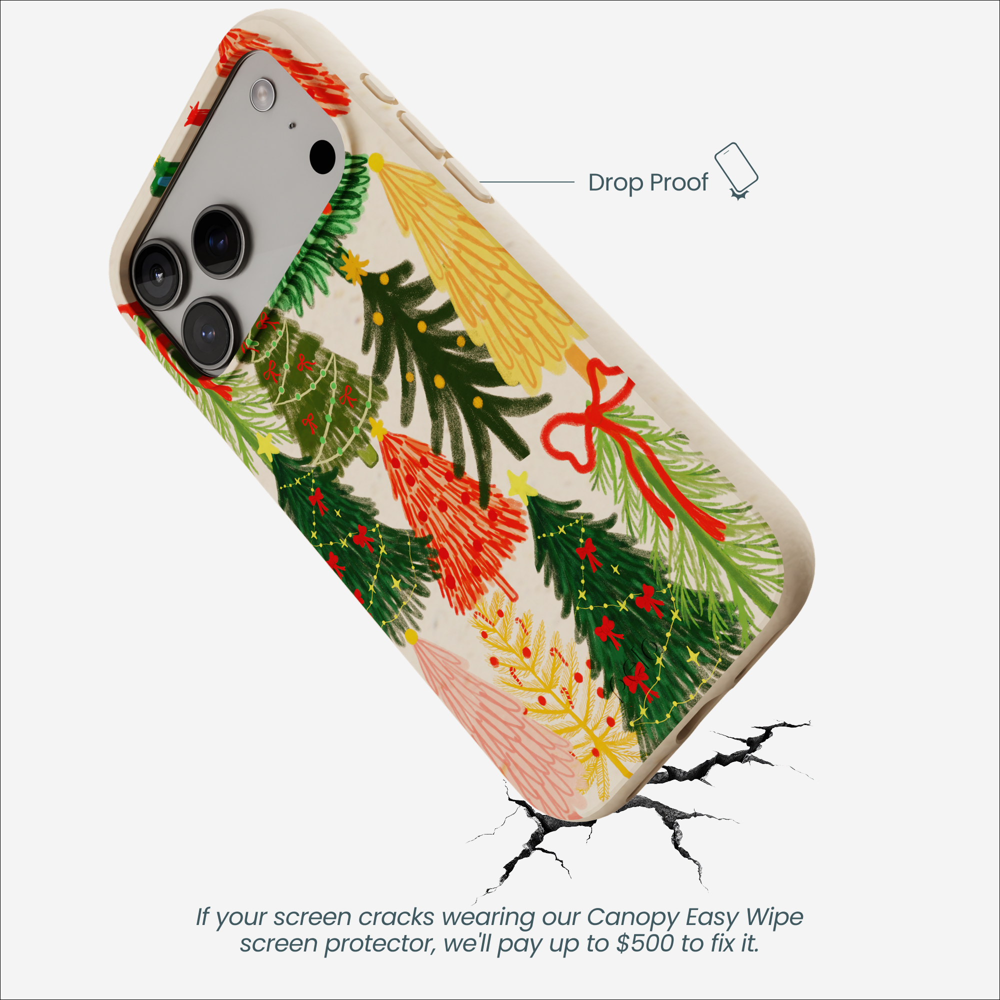 Seashell Festive Trees iPhone 17 Pro Max Case - Image 5