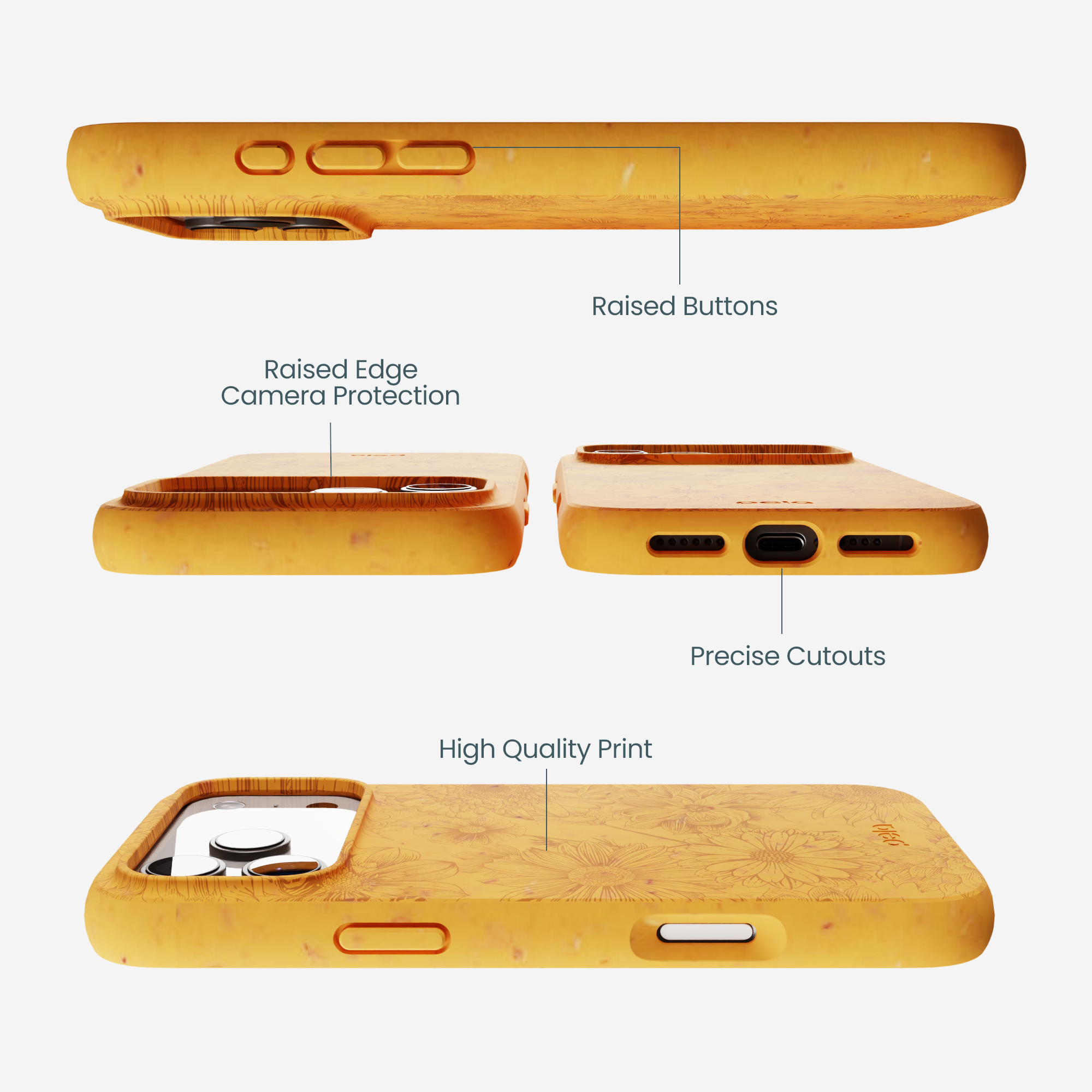Honey Flora iPhone 17 Pro Max Case - Image 3