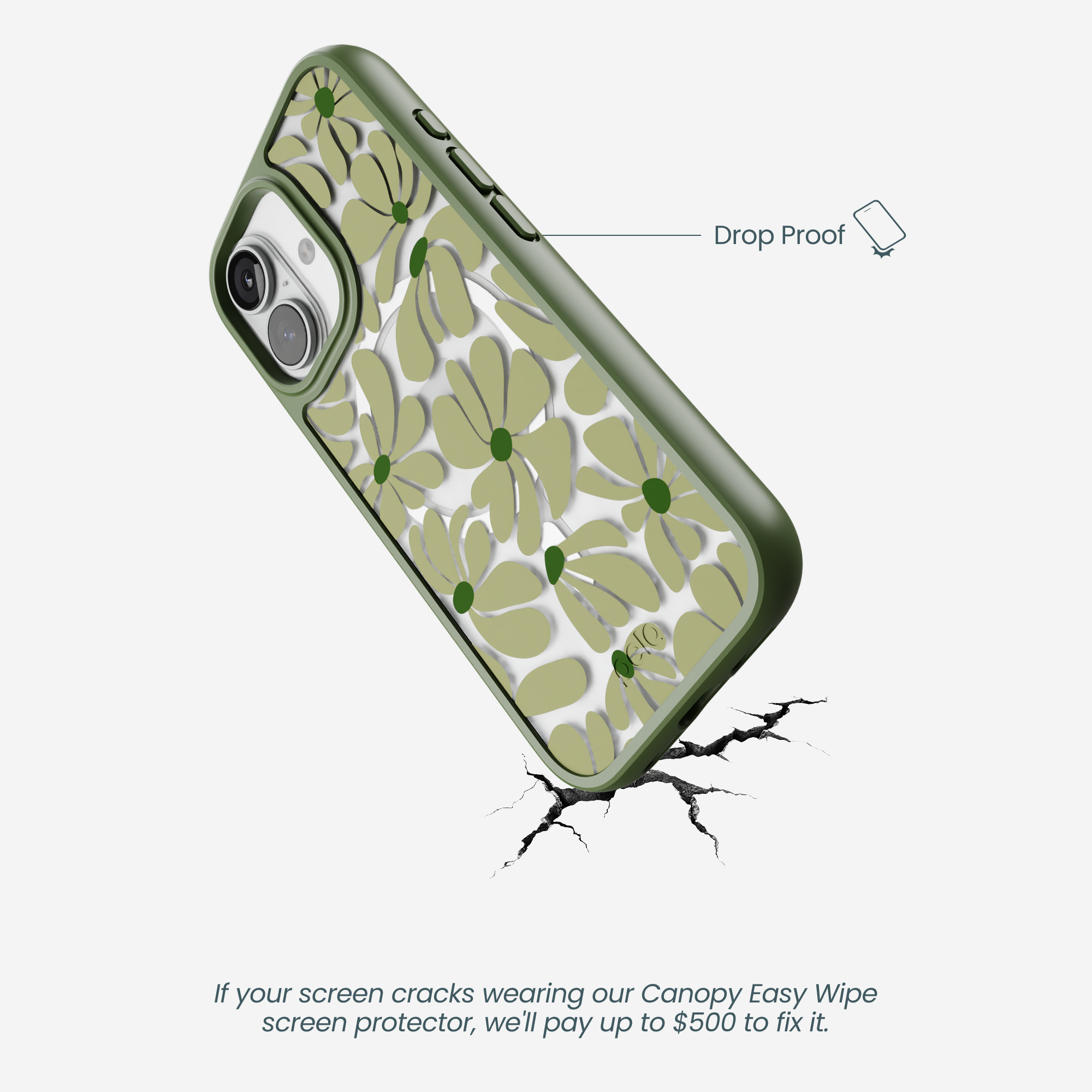 Clear Funky Flora iPhone 17 Case With Forest Floor Ridge (MagSafe included) - Image 5