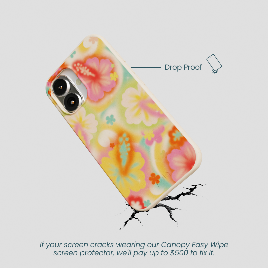 Seashell Hibiscus Glow iPhone 16 Case - Image 5