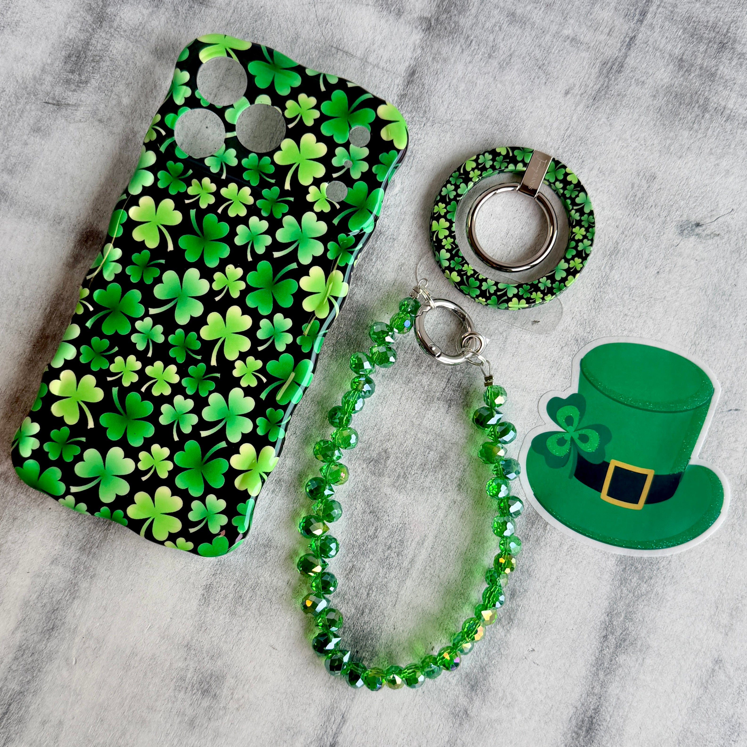 Green With Envy Fancy Phone Charm