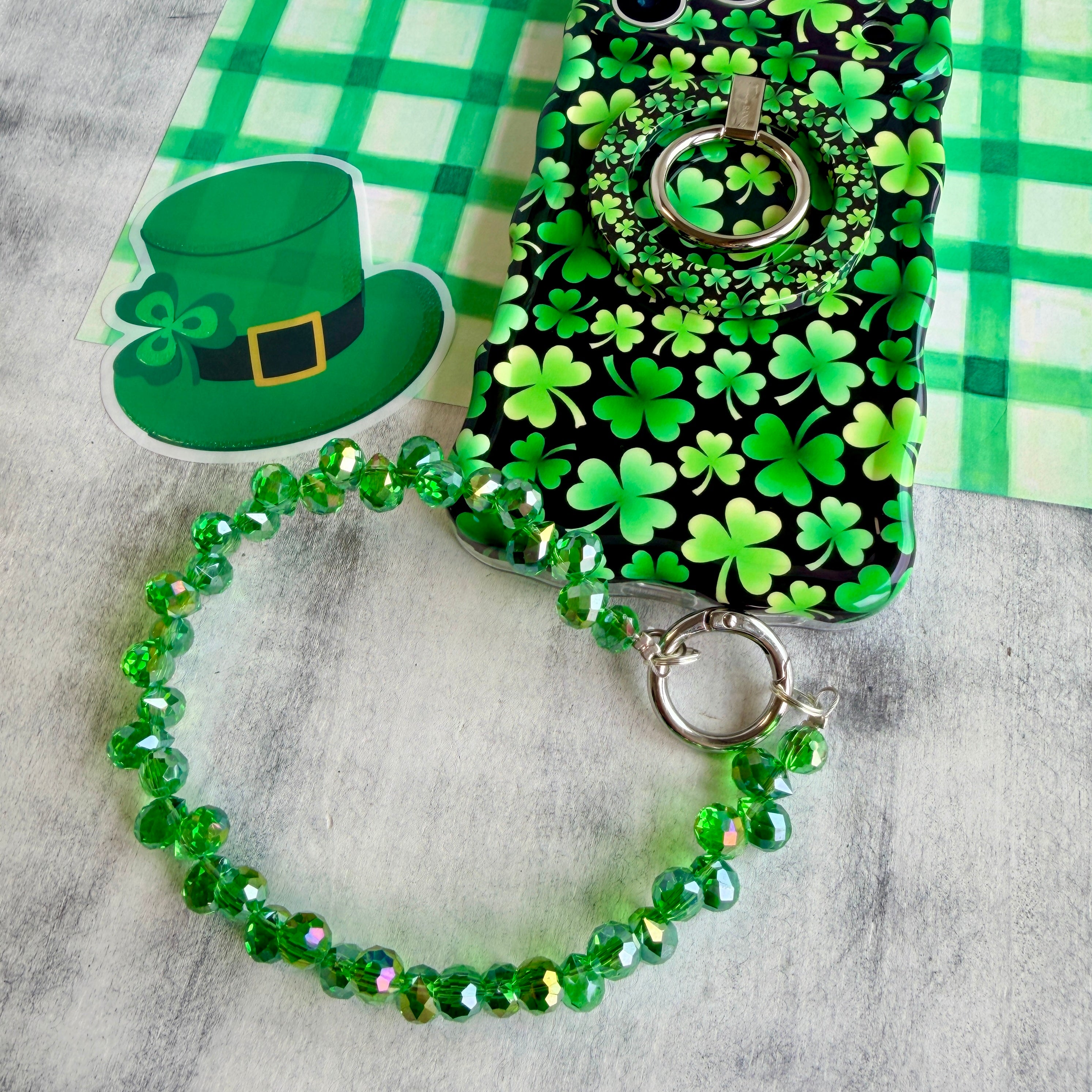 Green With Envy Fancy Phone Charm