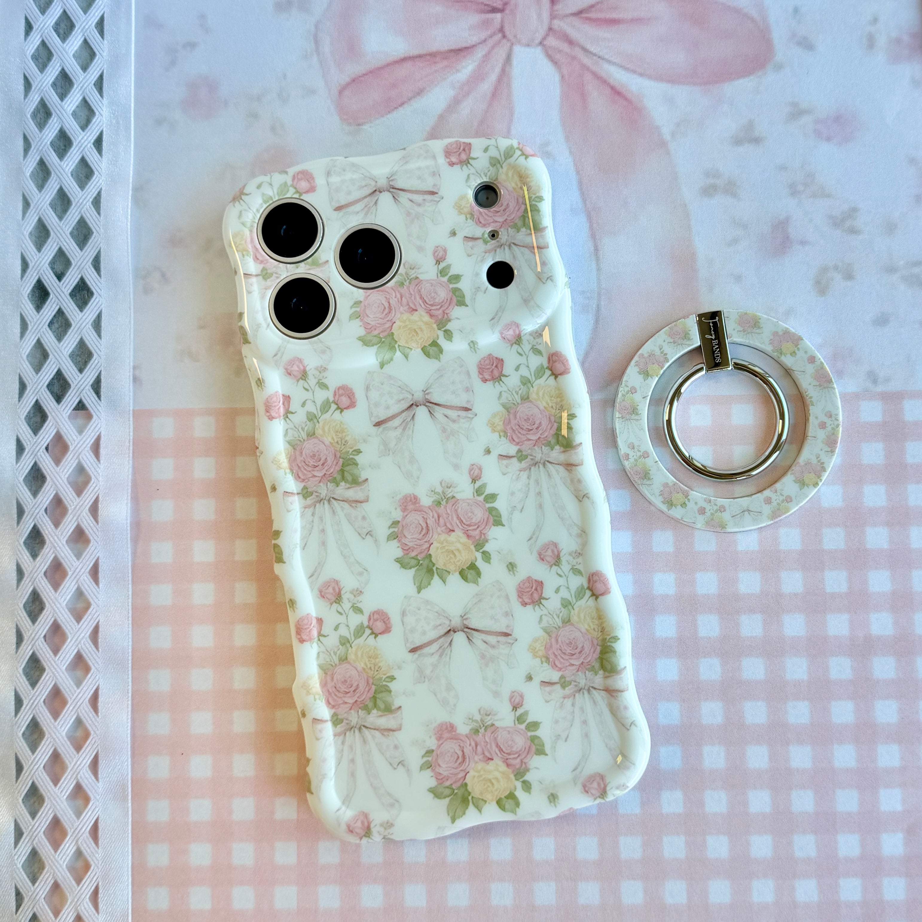 Ribbons & Roses Hold It Fancy MagSafe Grip Ring