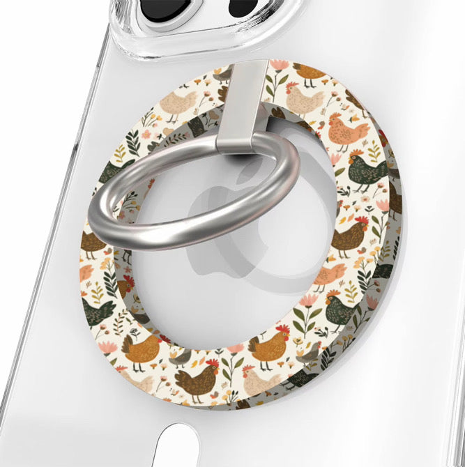Cluckin' Cute Hold It Fancy MagSafe Grip Ring