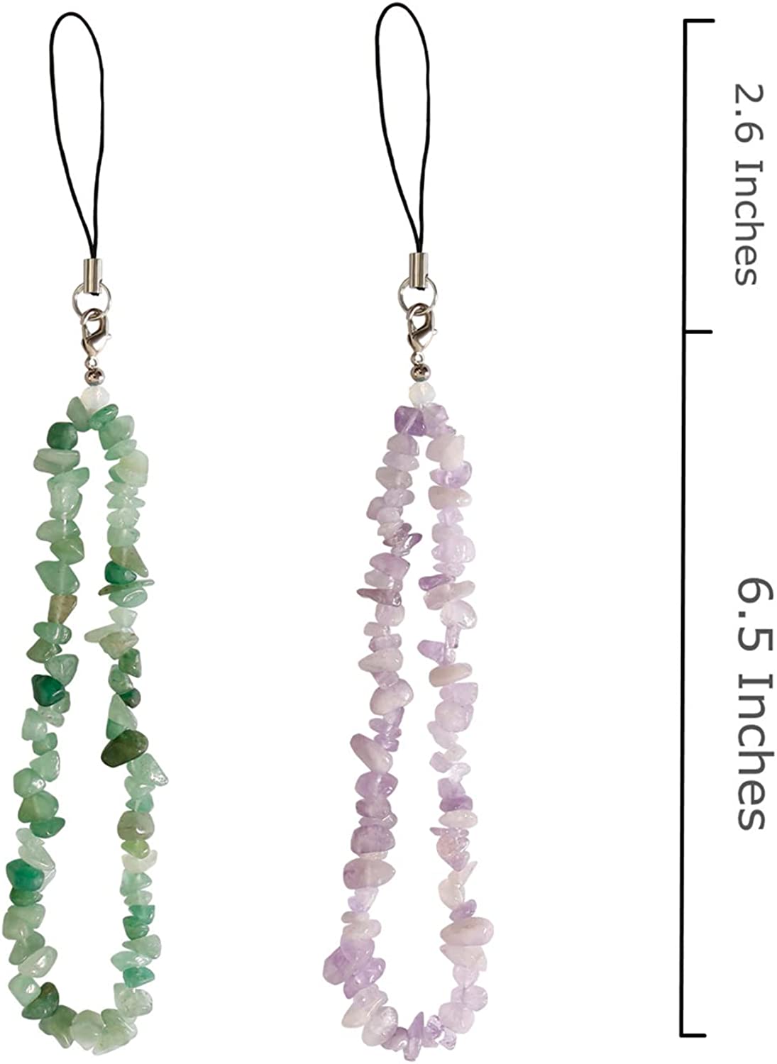 Gemstone Fancy Phone Charm Multiple Colors Available