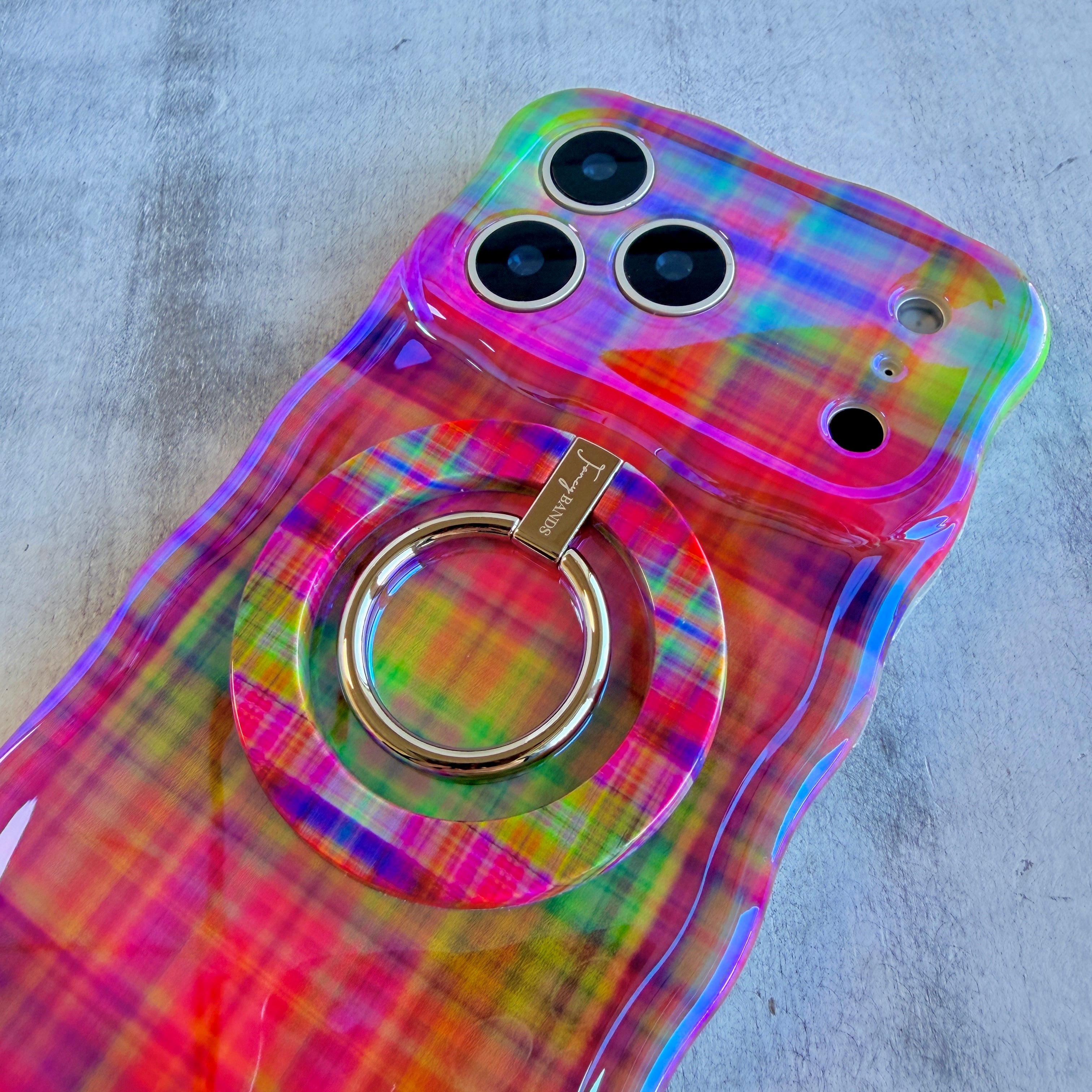 Hazy Tartan Hold It Fancy MagSafe Grip Ring