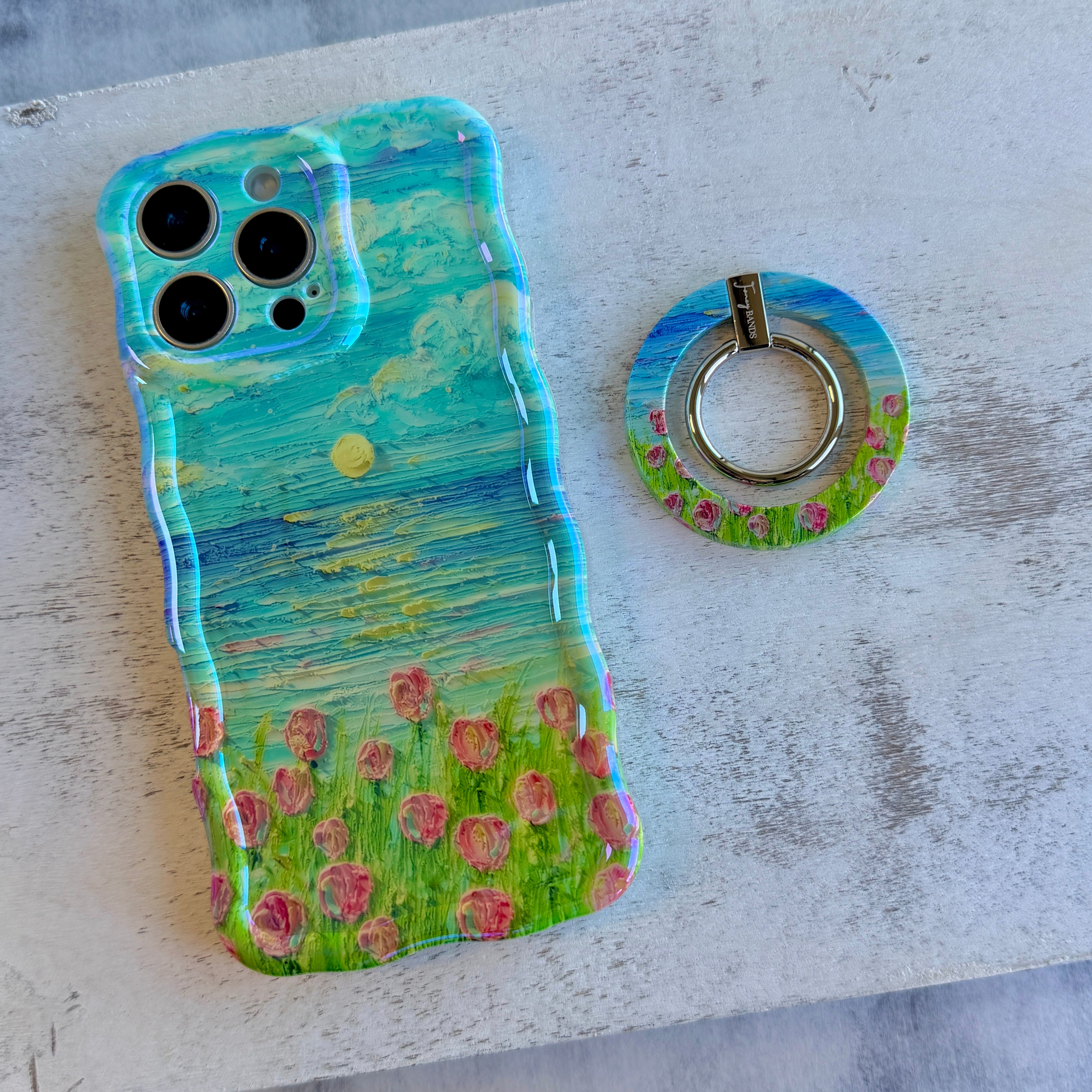 Coastal Bloom Hold It Fancy MagSafe Grip Ring
