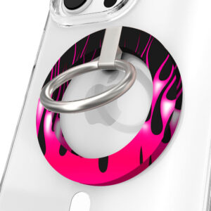 Hot Rod Pink Flame Hold It Fancy MagSafe Grip Ring