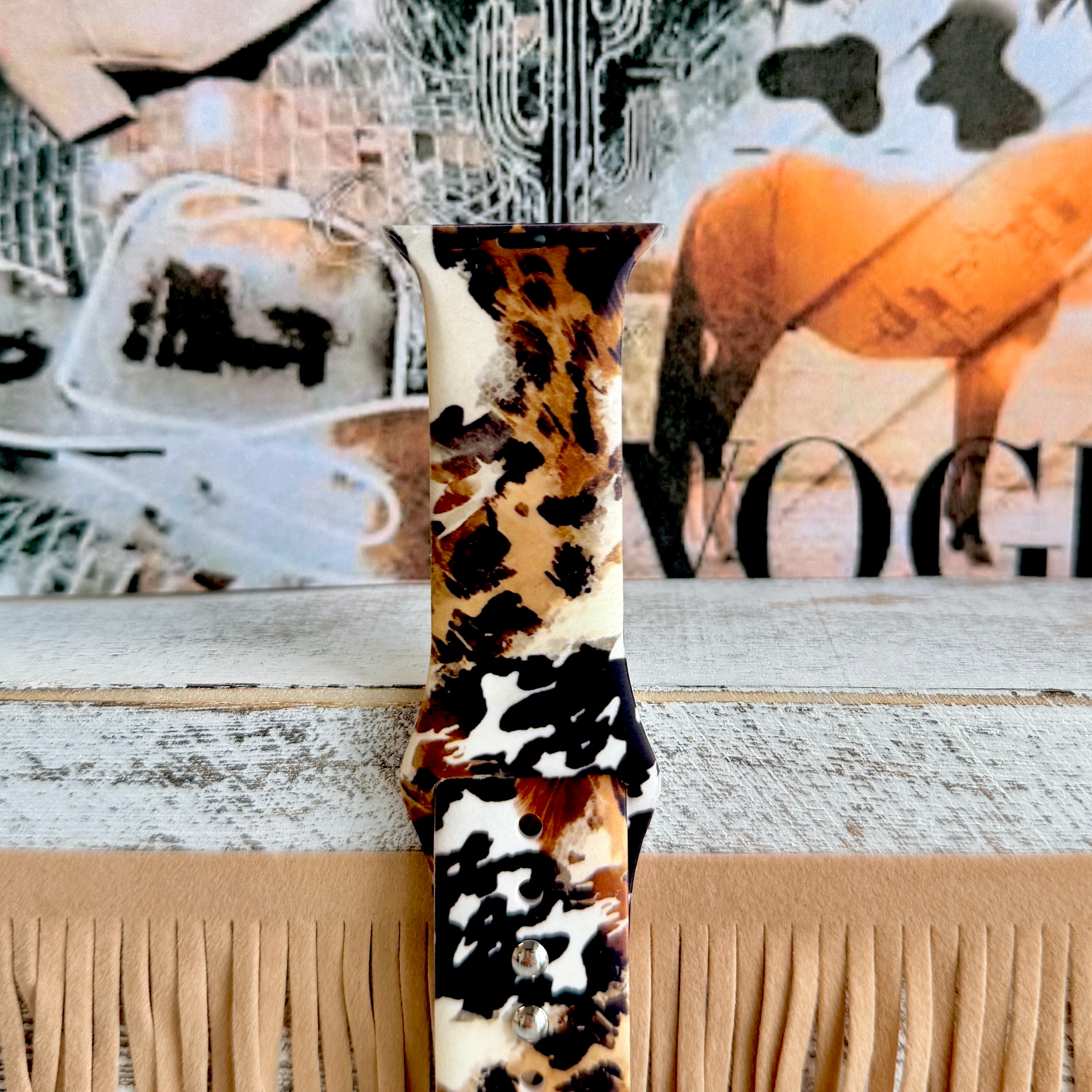 Rodeo Wild Print Silicone Band For Apple Watch