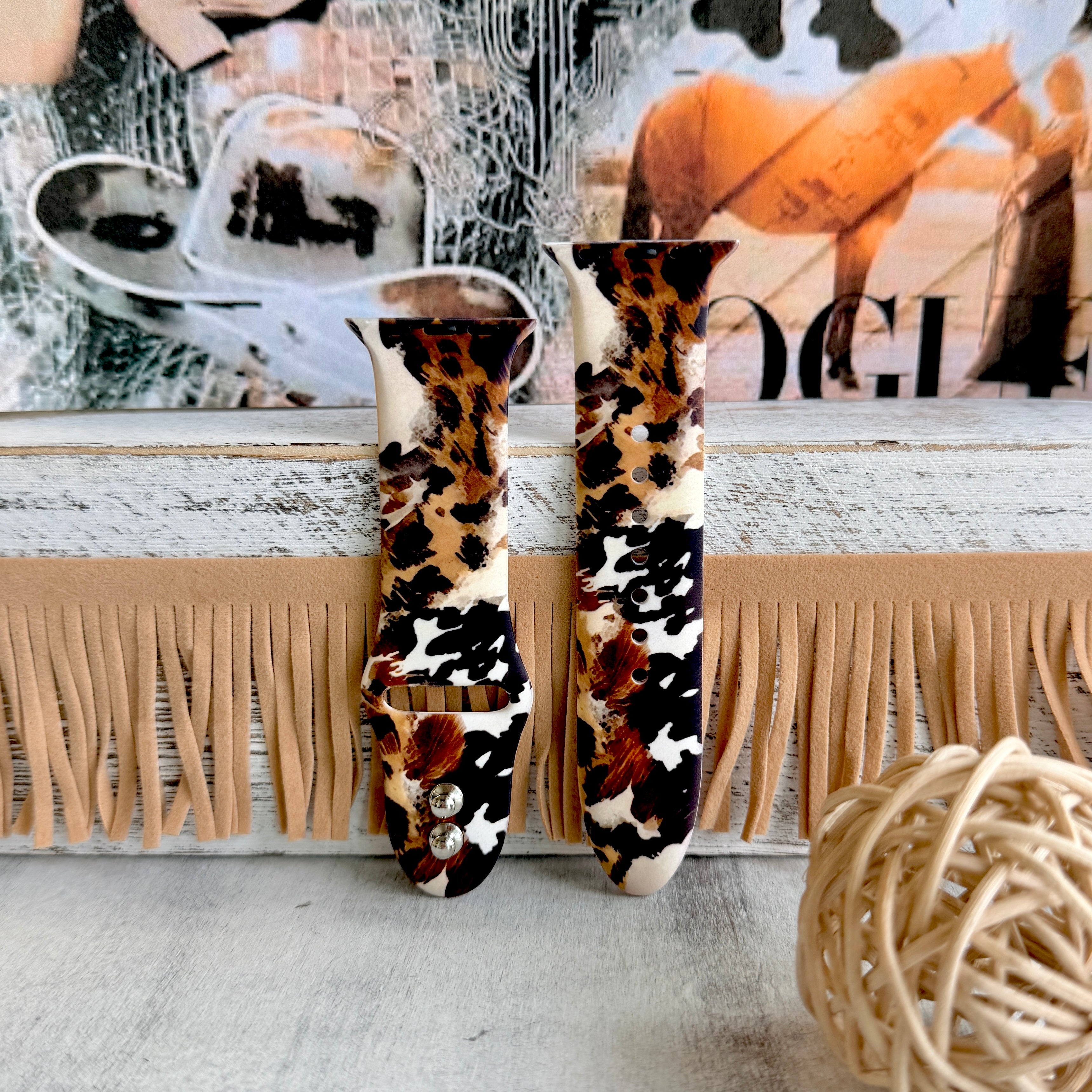Rodeo Wild Print Silicone Band For Apple Watch