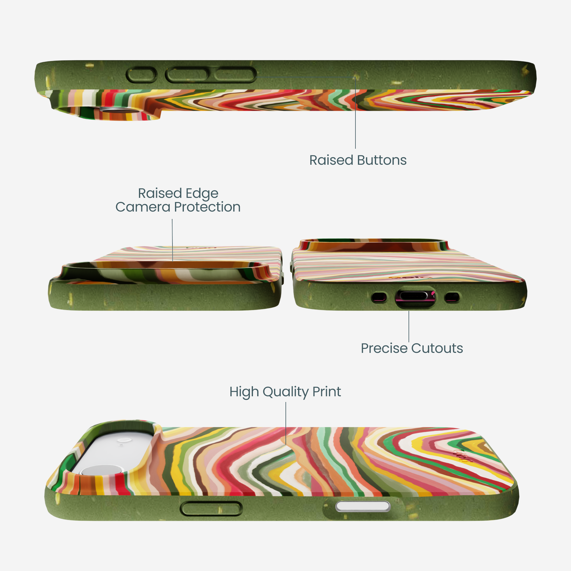 Forest Floor Layered Earth iPhone Air Case - Image 3