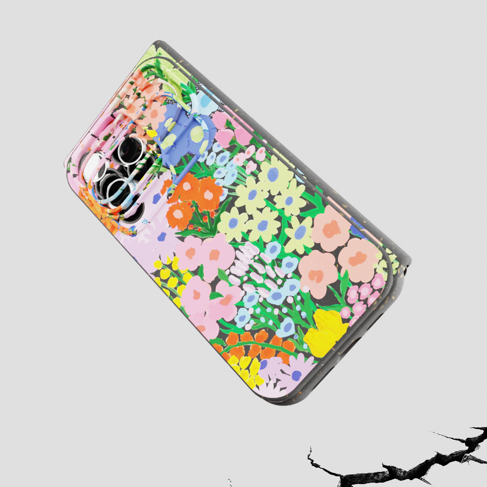 Chocolate Brown Leaf Veins iPhone 16e/17e Case - Image 5