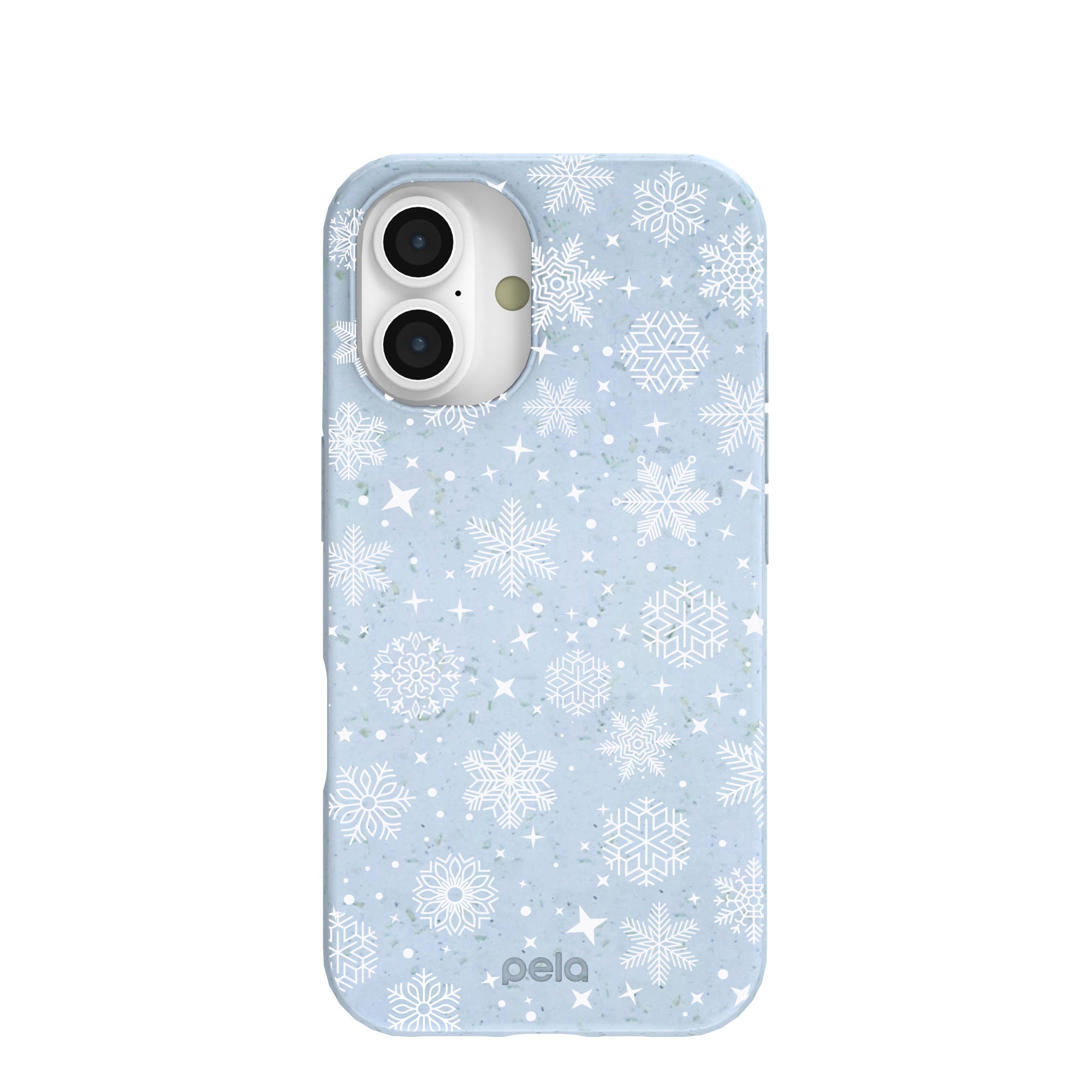 Powder Blue Let it Snow iPhone 16 Case