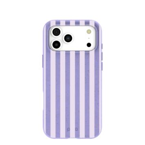 Lavender Lilac Stripes iPhone 17 Pro Max Case