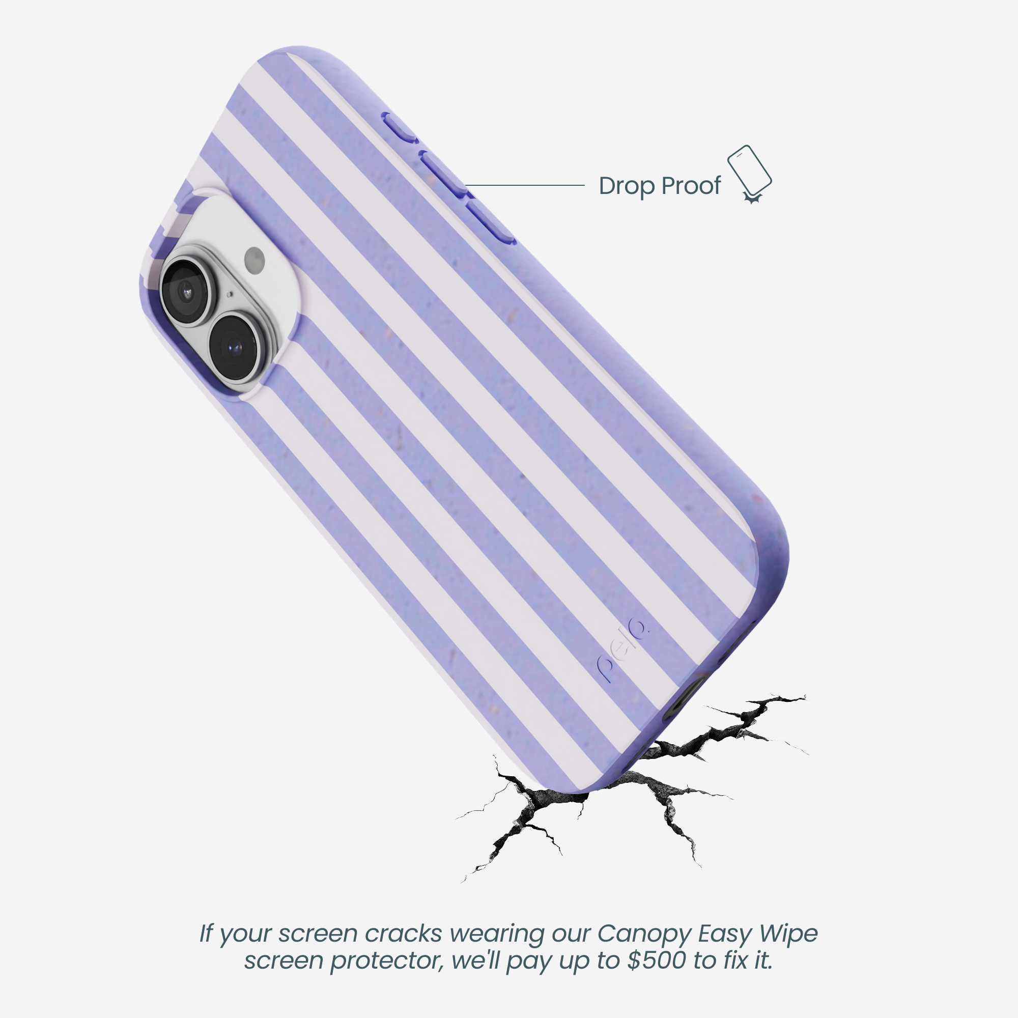 Lavender Lilac Stripes iPhone 17 Case - Image 5