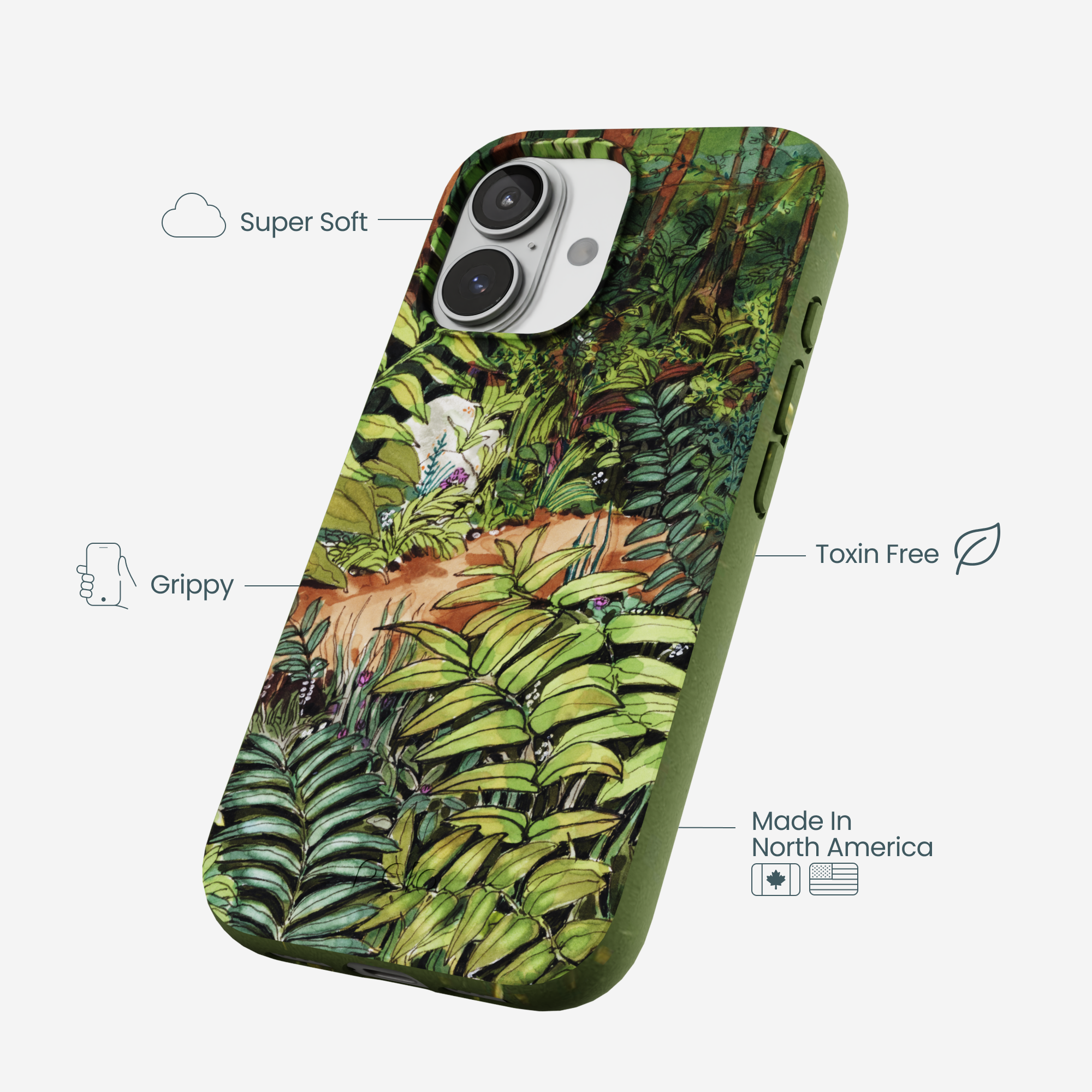 Forest Floor Nature Path iPhone 17 Case - Image 3