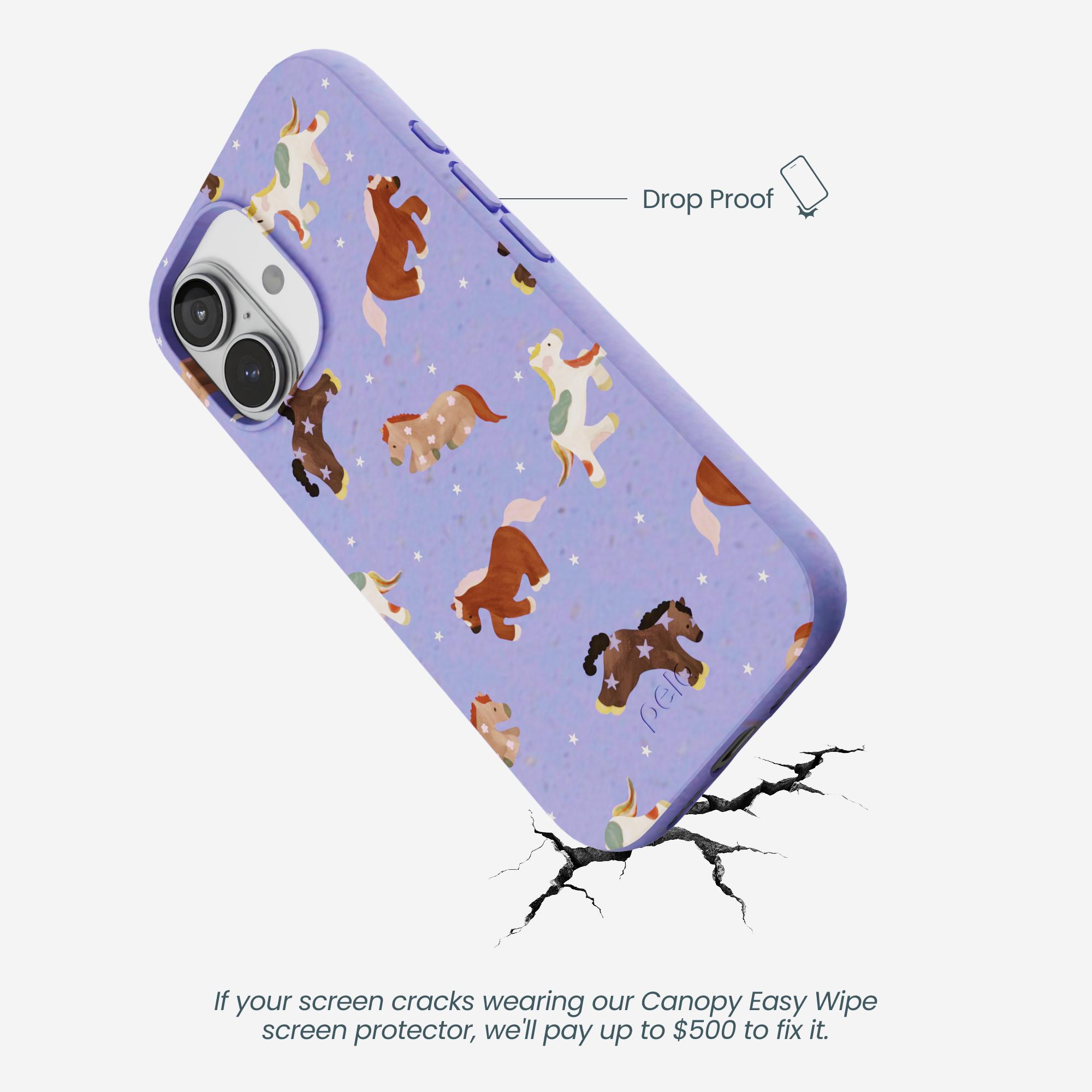 Lavender Pastel Ponies iPhone 17 Case - Image 5