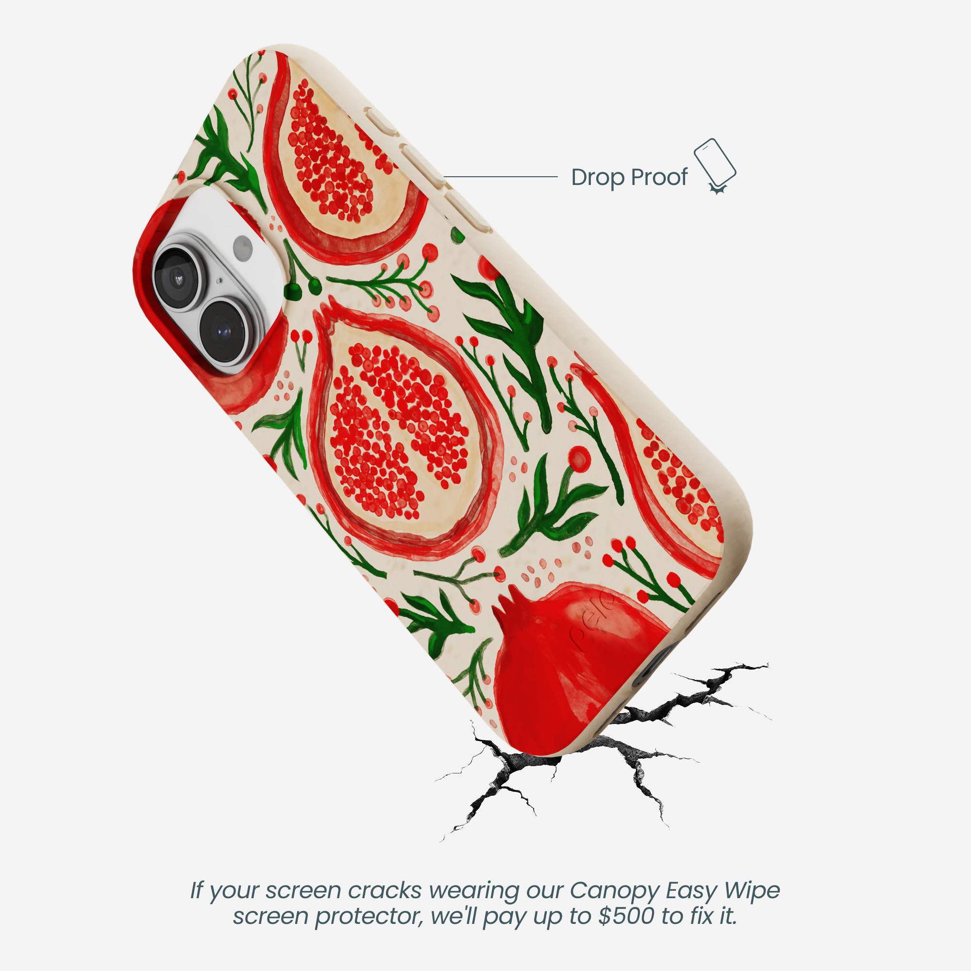 Seashell Pomegranate Cheer iPhone 17 Case - Image 5