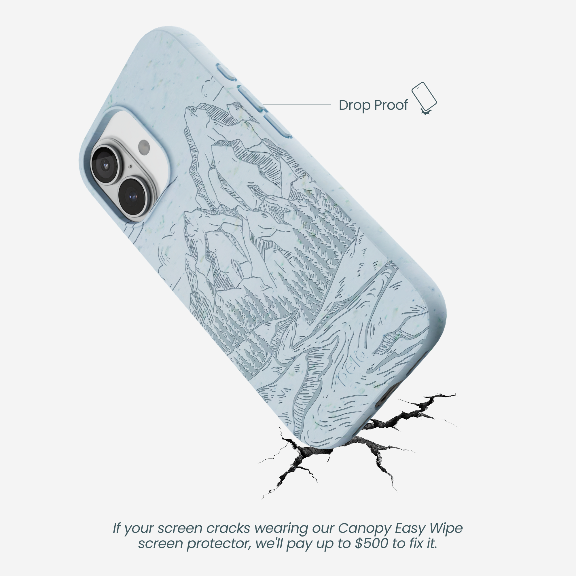 Powder Blue Rockies iPhone 17 Case - Image 5
