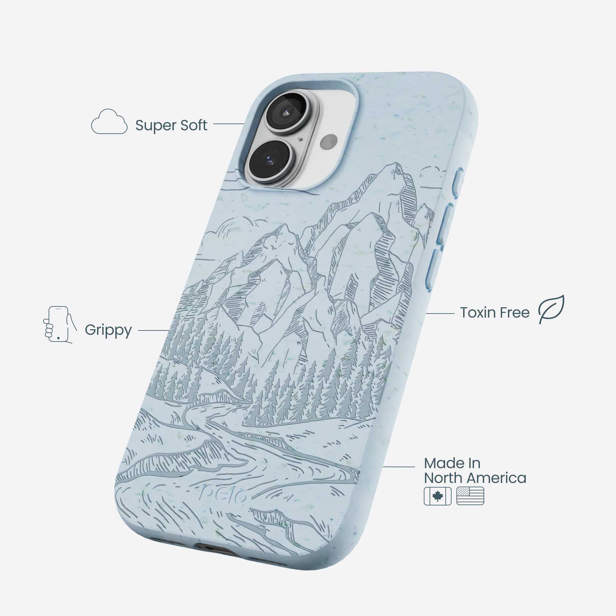 Powder Blue Rockies iPhone 17 Case - Image 4