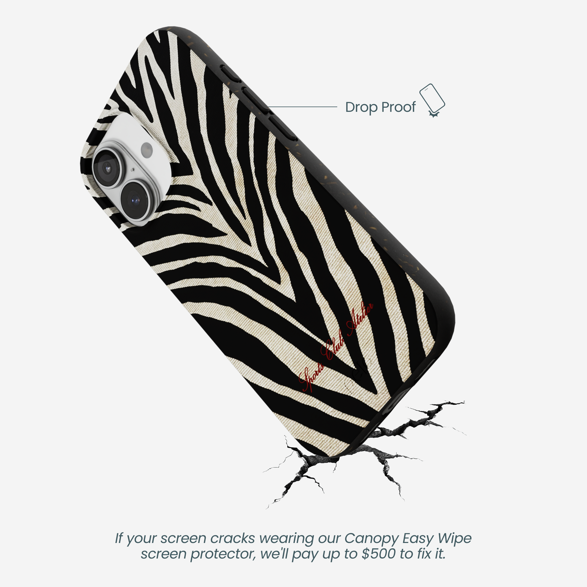 Black The Striped Officials iPhone 17 Case - Image 4