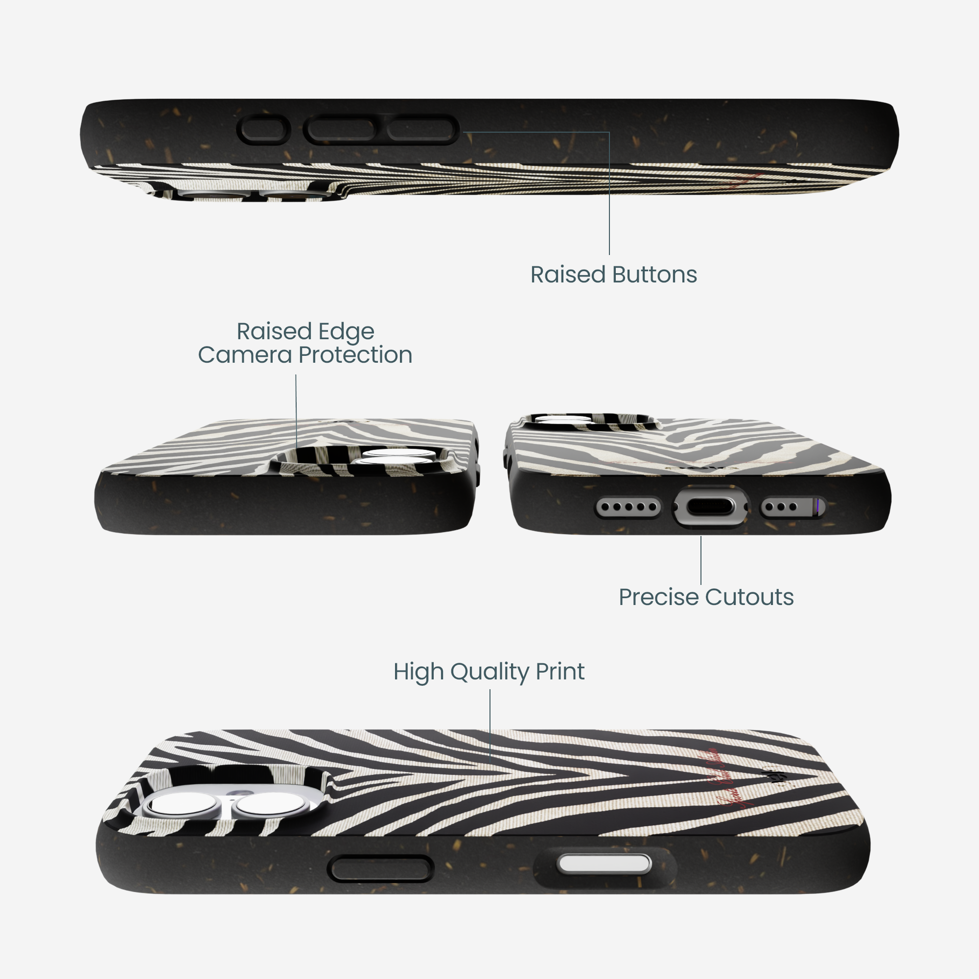 Black The Striped Officials iPhone 17 Case - Image 2